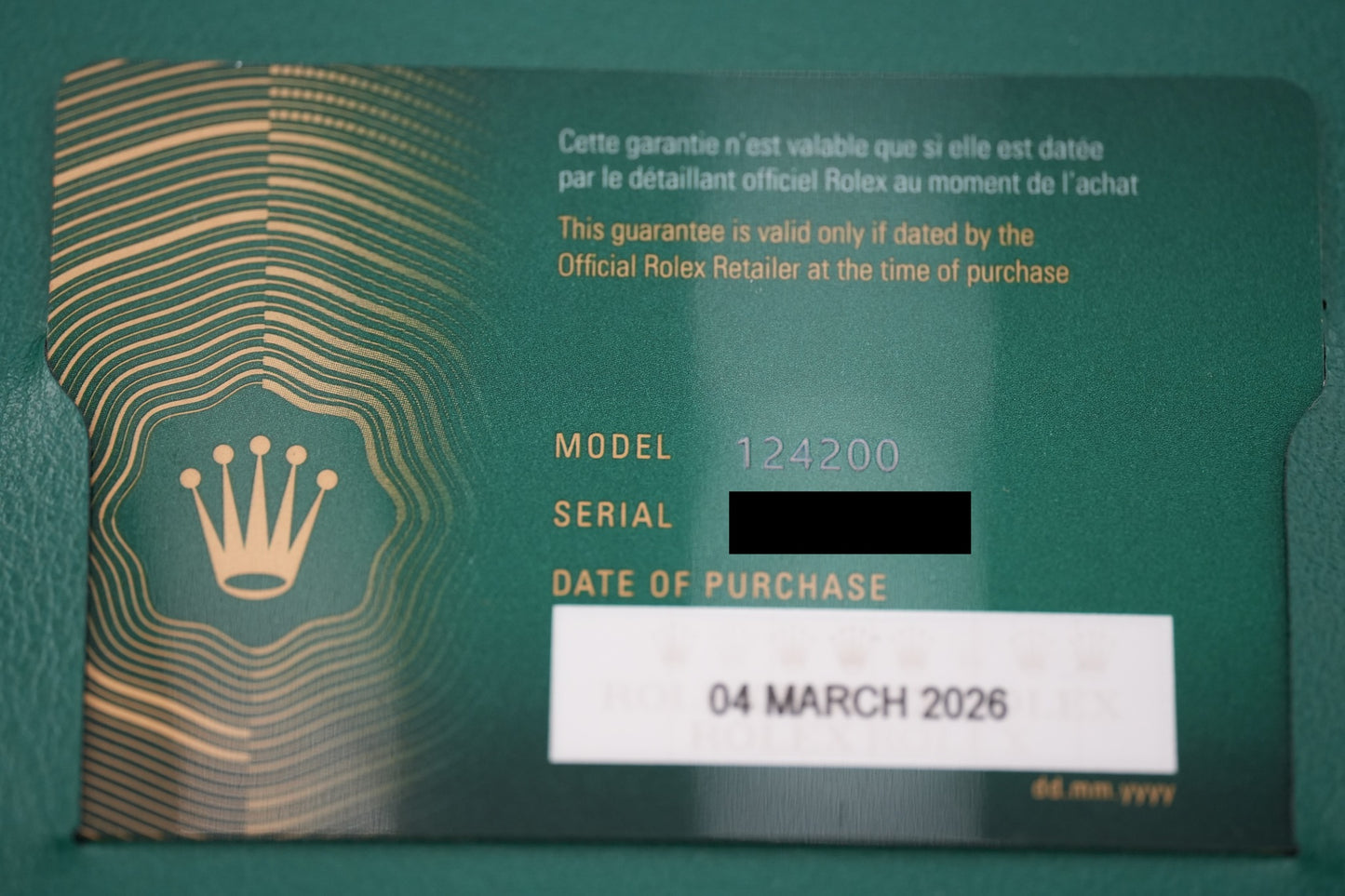 2026 Rolex Oyster Perpetual 34 Lavender Dial | 124200 | Card