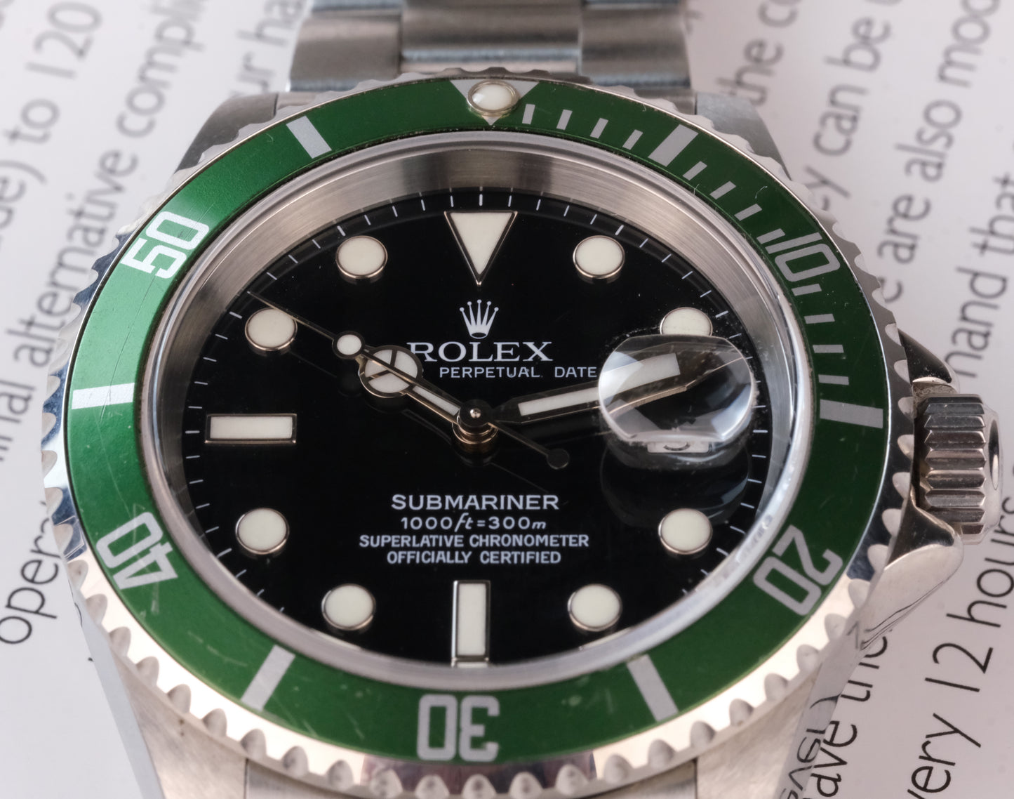 Rolex "Kermit" 16610LV Submariner