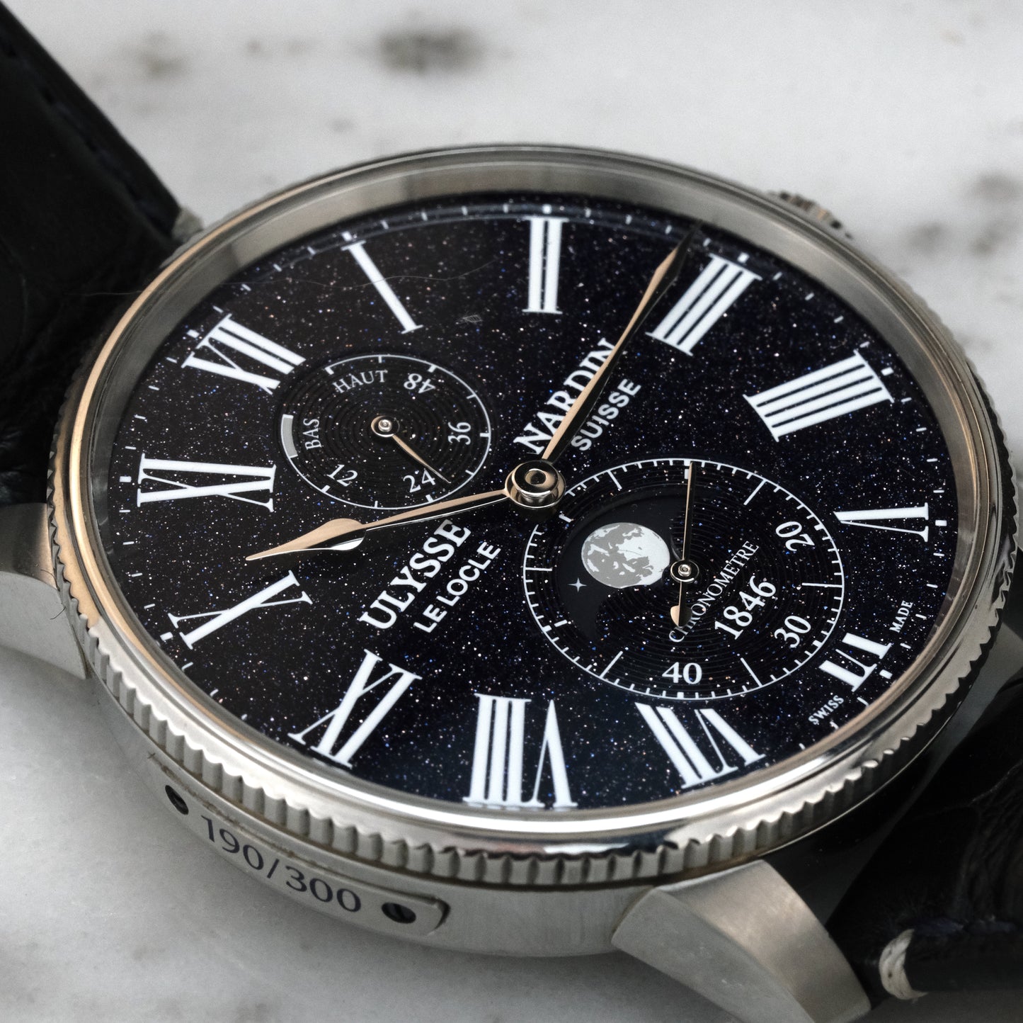 Ulysse Nardin Marine Torpilleur Moonphase Aventurine 1193-310LE-3A-AVE/1A