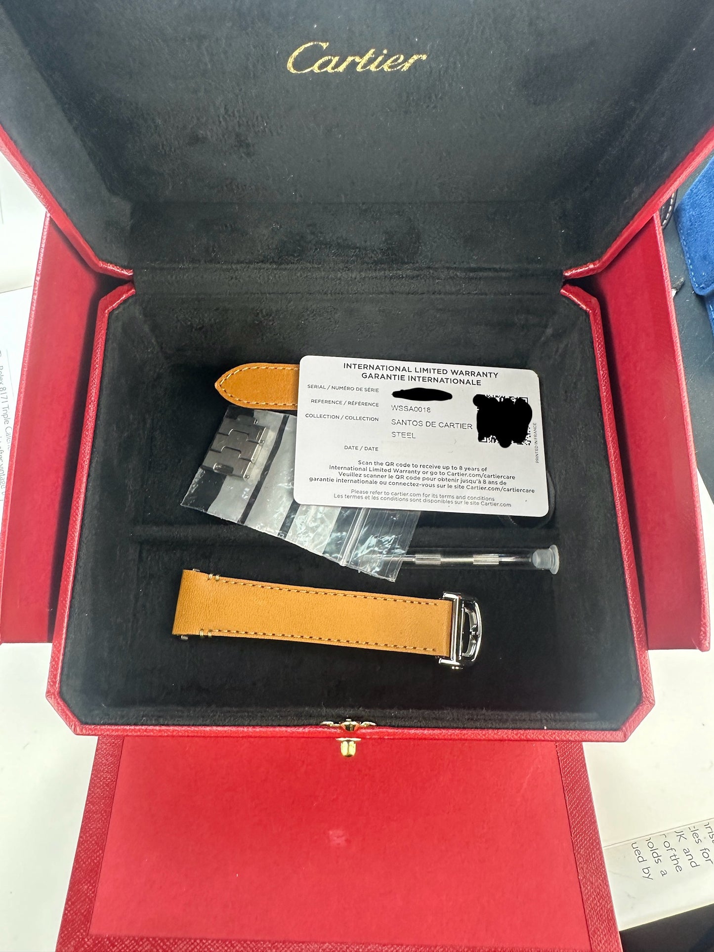 Santos de Cartier Large, WSSA0018. Full kit