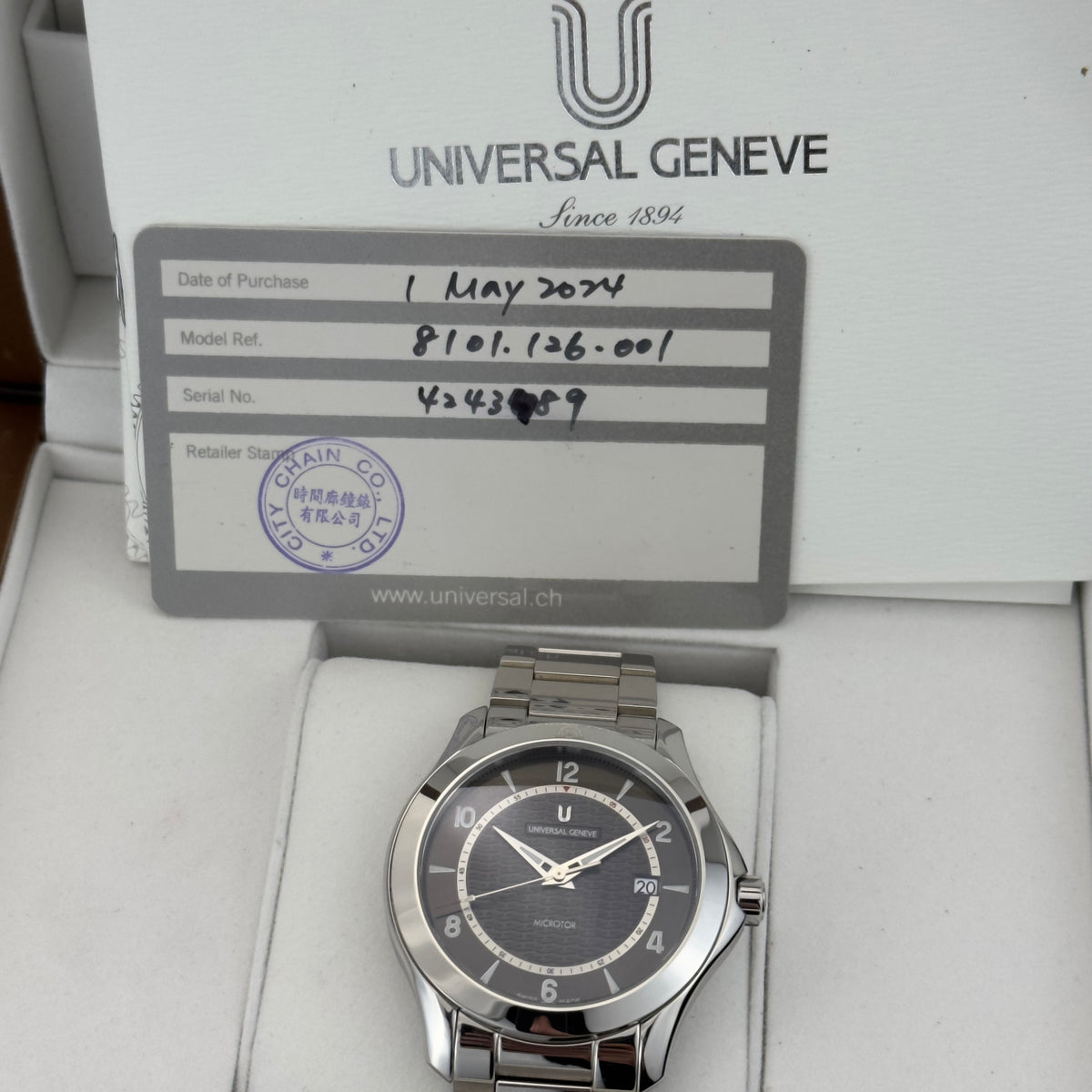 2024 Universal Geneve Microrotor | 8101.126-001 | Full Set