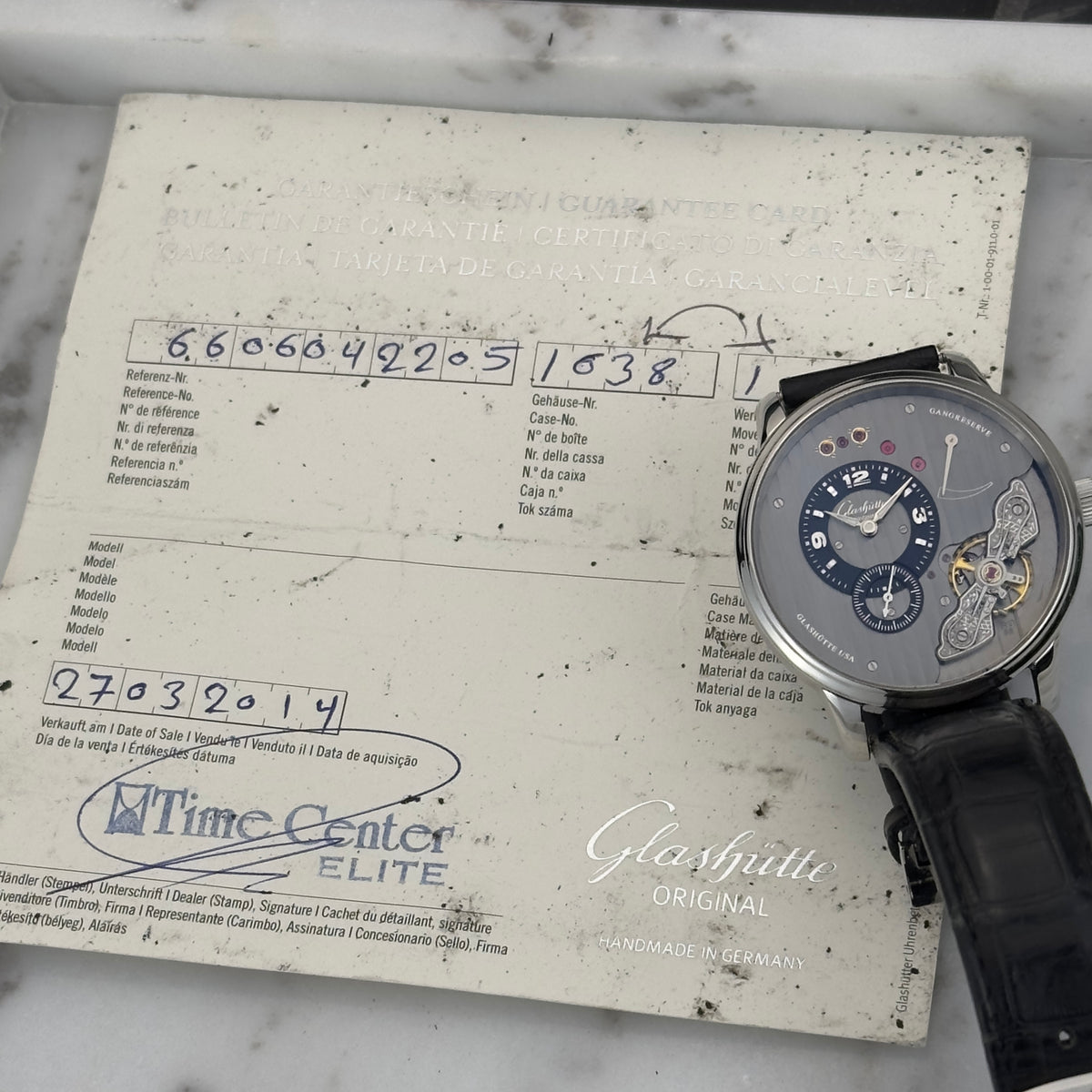 2014 Glashütte Original PanoInverse XL | 1-66-06-04-22-05 | Box & Papers