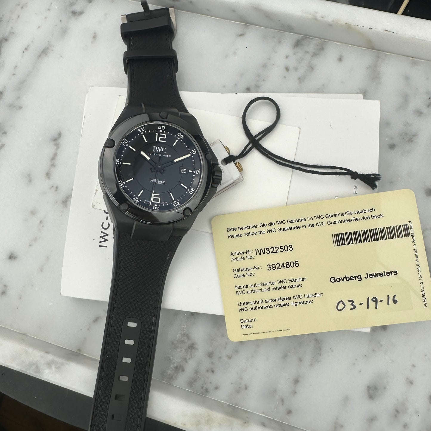 2016 IWC Ingenieur AMG Ceramic | IW322503 | Papers