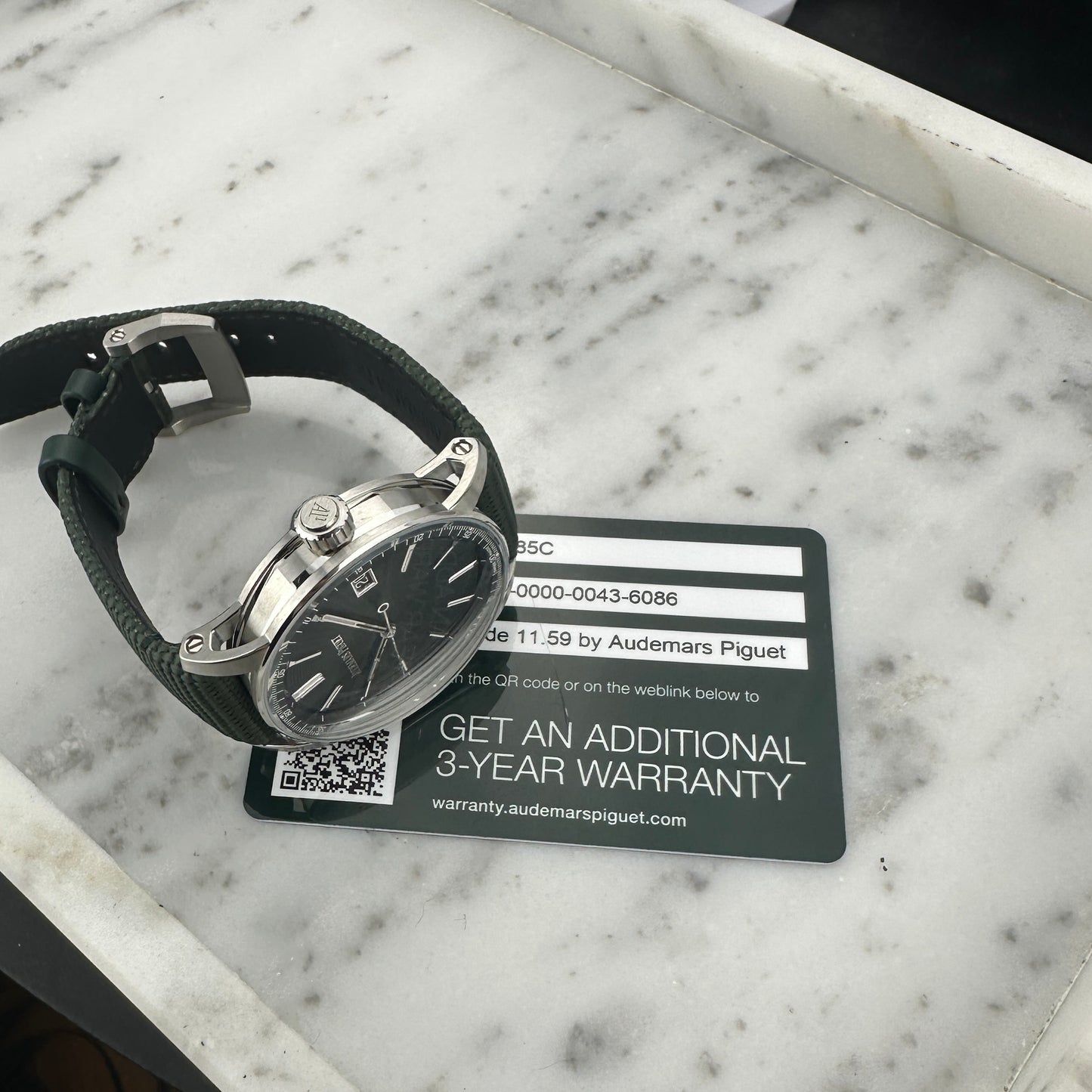 2024 Audemars Piguet Code 11.59 Green | 15210ST.OO.A056KB.01 | Card