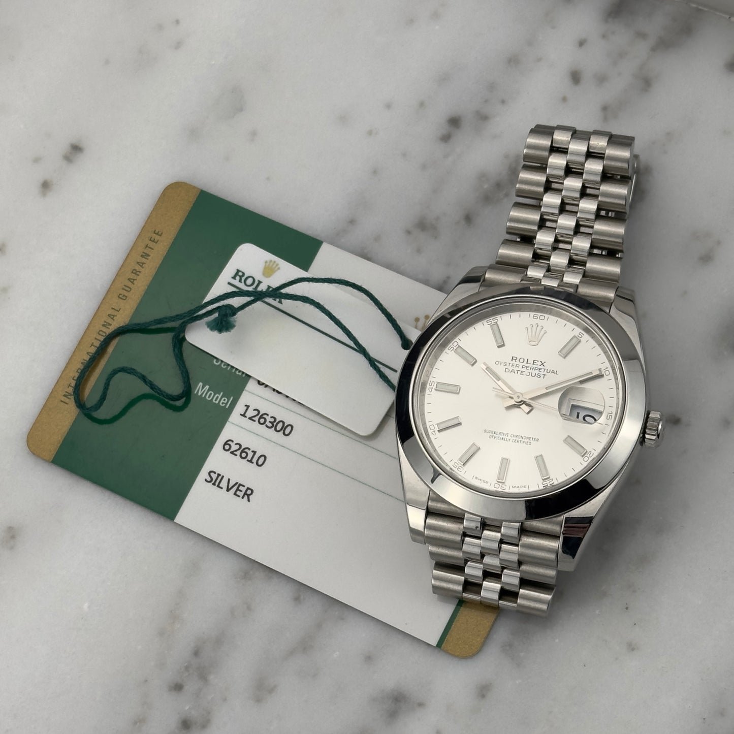 Rolex Datejust 41mm Silver Dial | 126300 | Papers