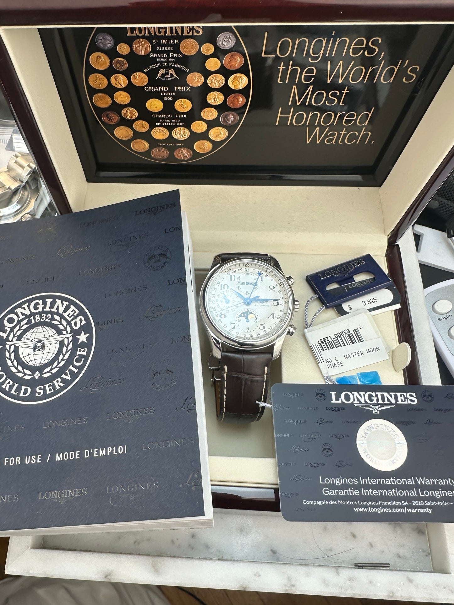 Longines Master Moonphase Chronograph L2.673.4, Full Set