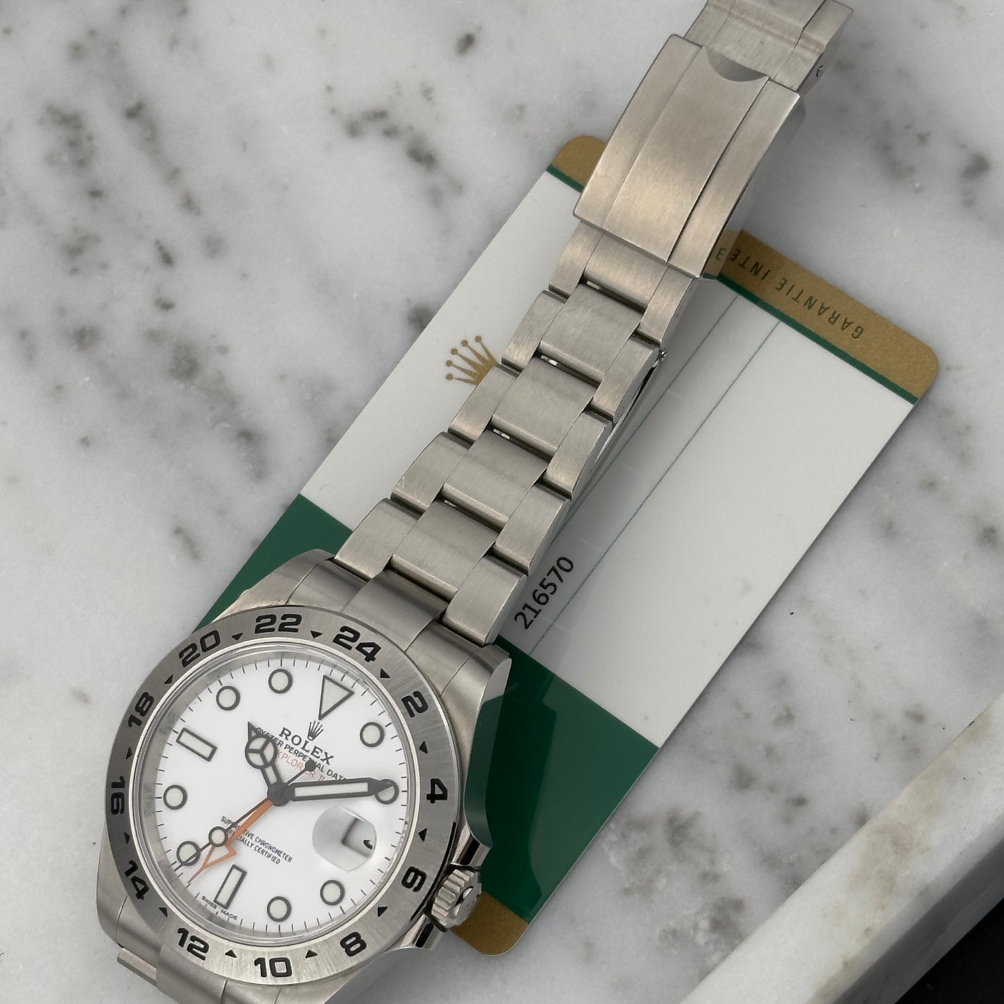 2019 Rolex Explorer II Polar | 216570 | Card