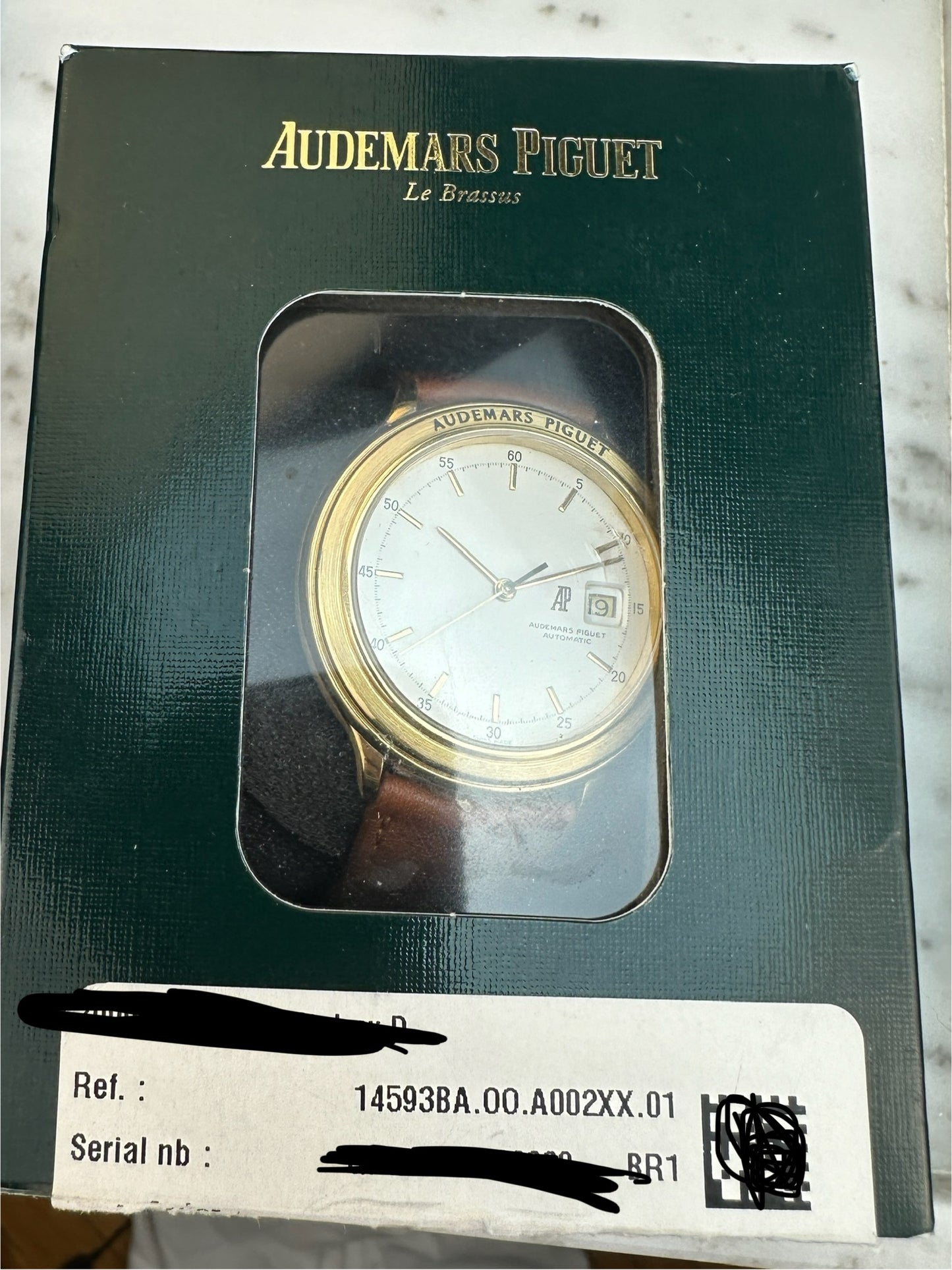 Early 1990's Audemars Piguet Huitième 14593BA with service box
