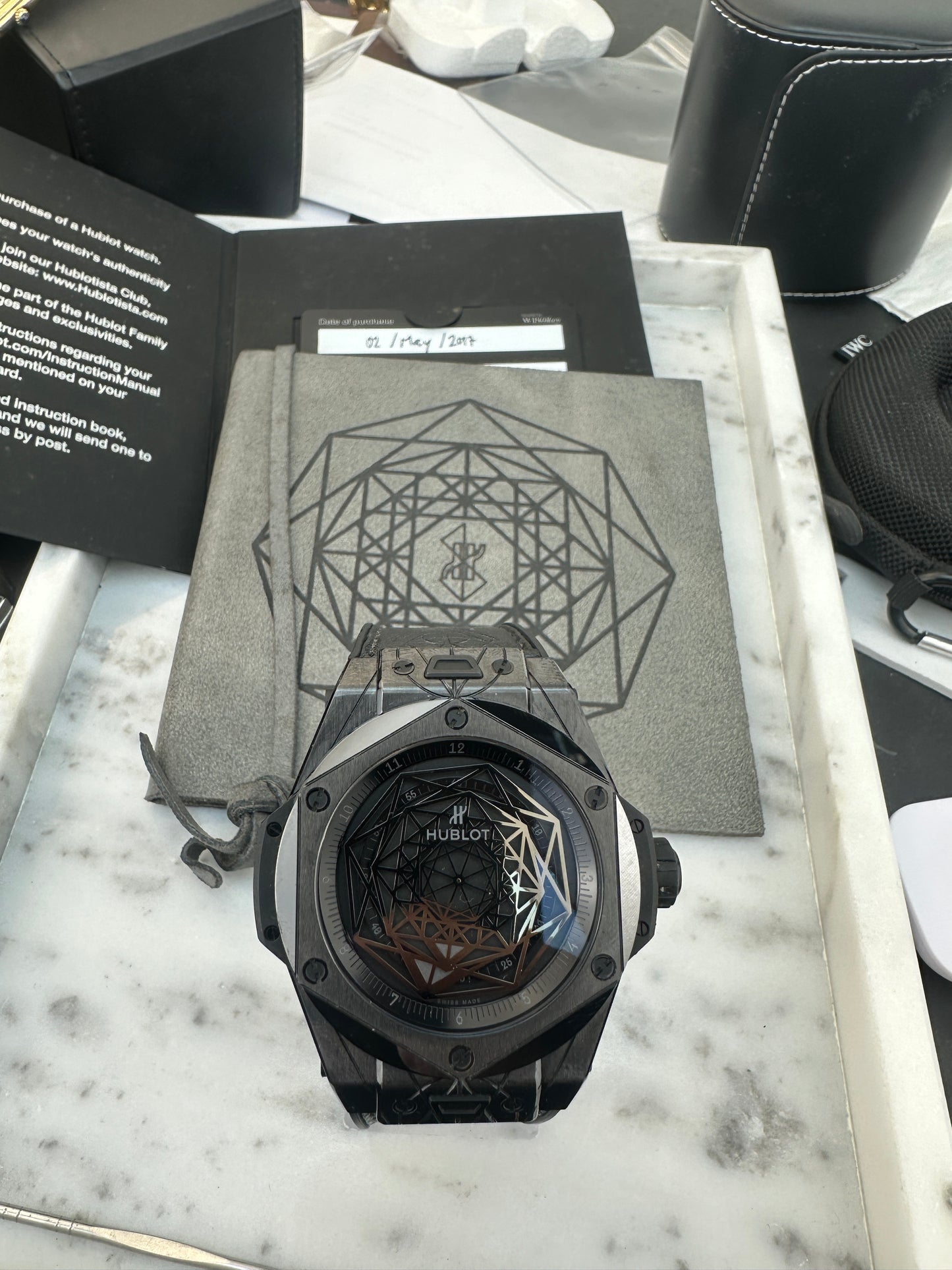 2017 Hublot Sang Bleu Big Bang Unico 415.CX.1114.VR.MXM17 Limited Edition of 200 | with papers