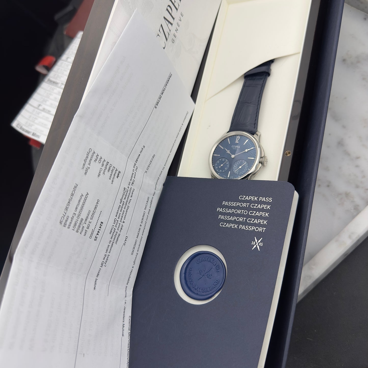 2024 Czapek Quai des Bergues Double Soleil Aqua Blue | N°17 | Full Set