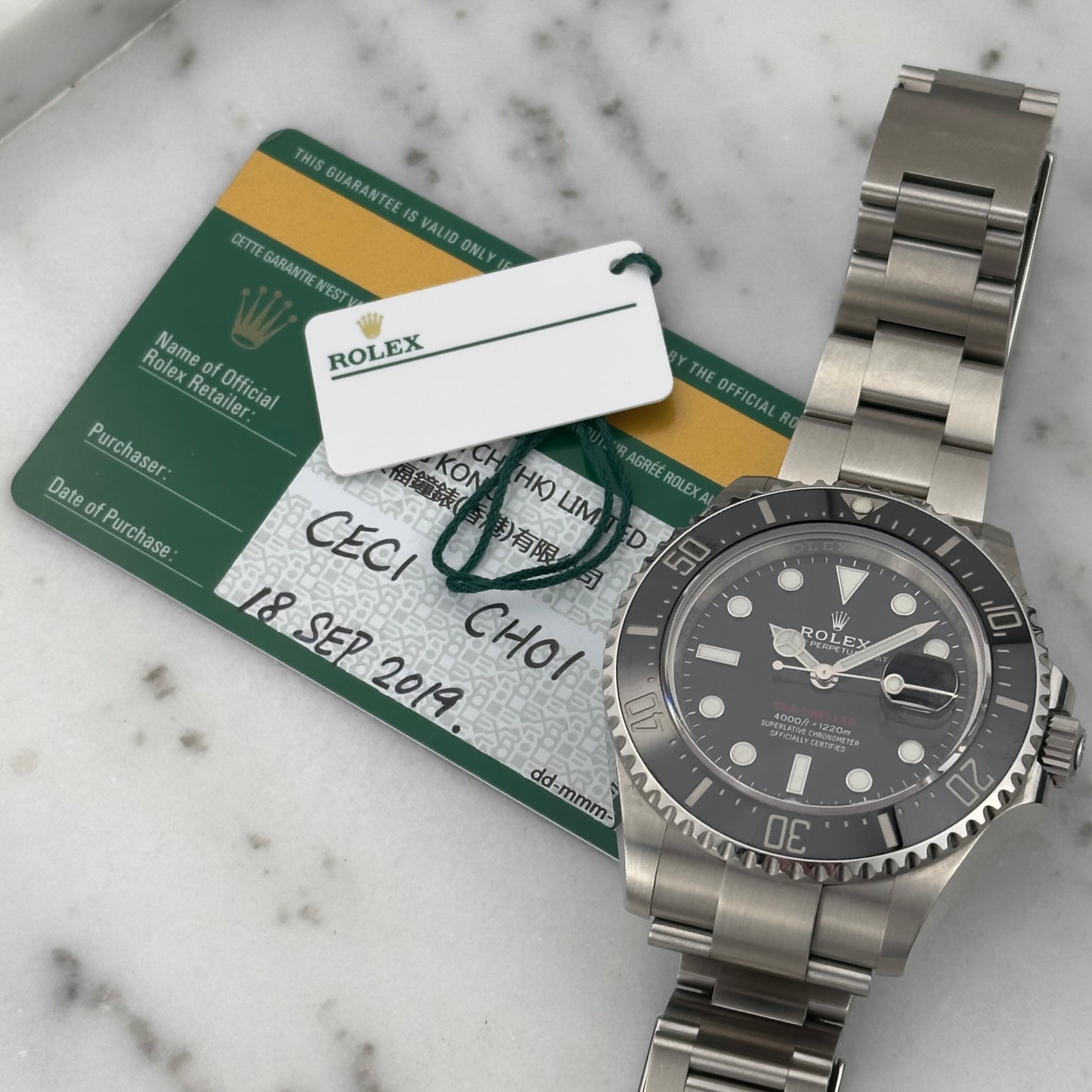 2019 Rolex Sea-Dweller | 126600 | Card