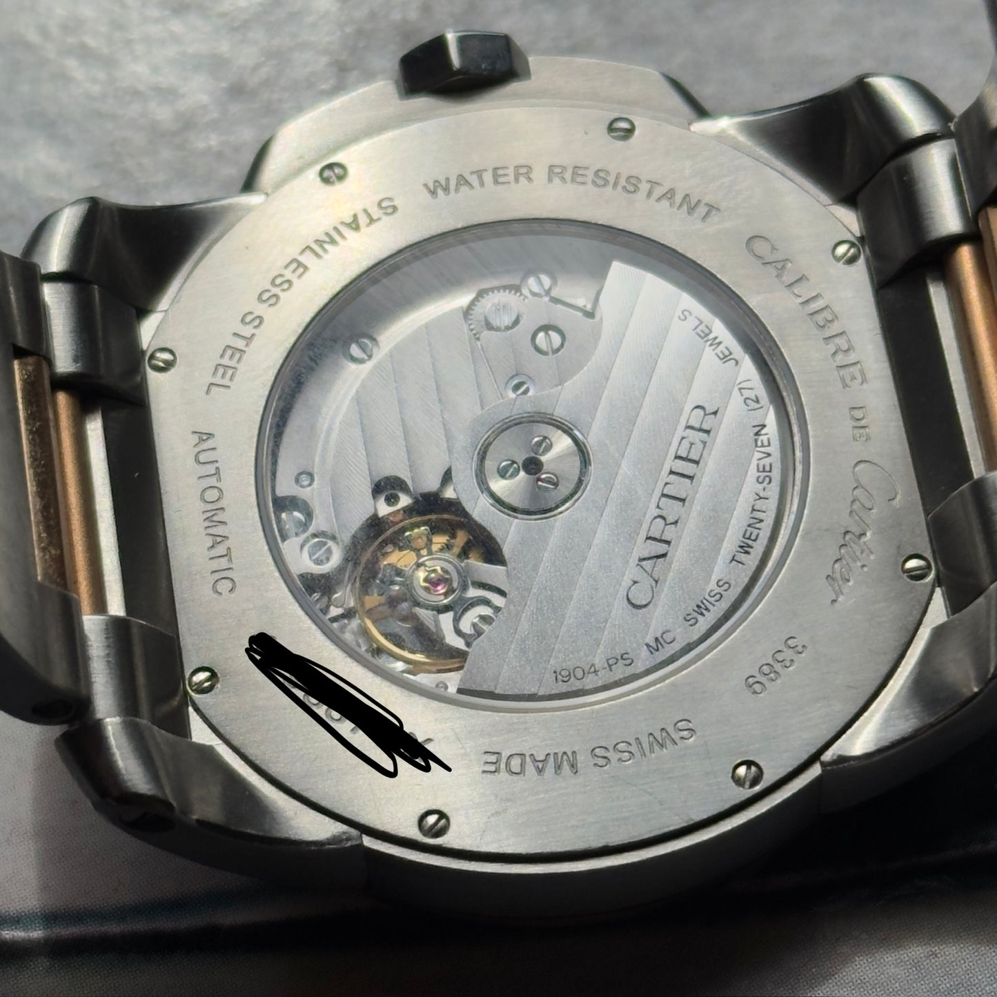 Cartier Calibre de Cartier Two-Tone Rose Gold | W7100050