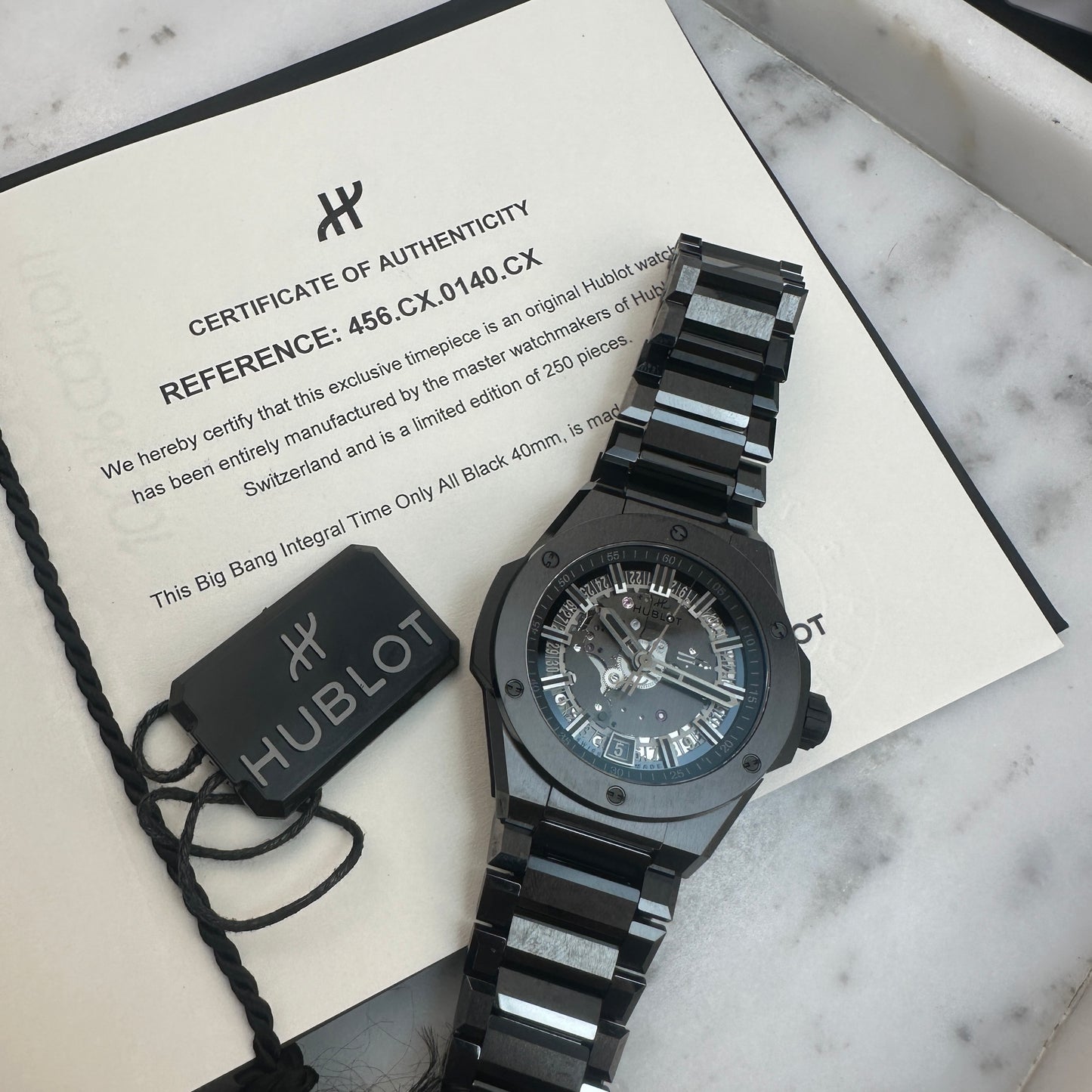 Hublot Big Bang Integrated Time Only | 456.CX.0140.CX | Certificate of Authenticity