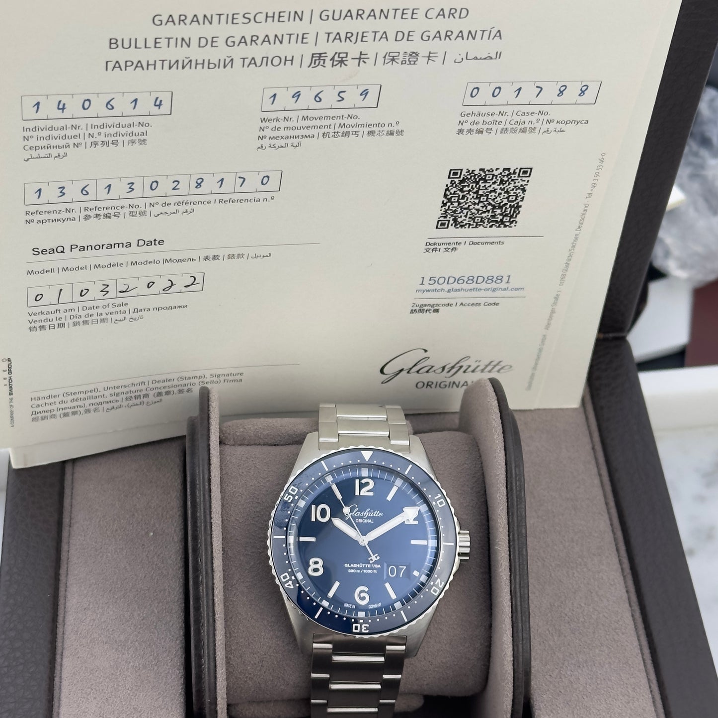 2022 Glashütte Original SeaQ Panorama Date | | Full Set