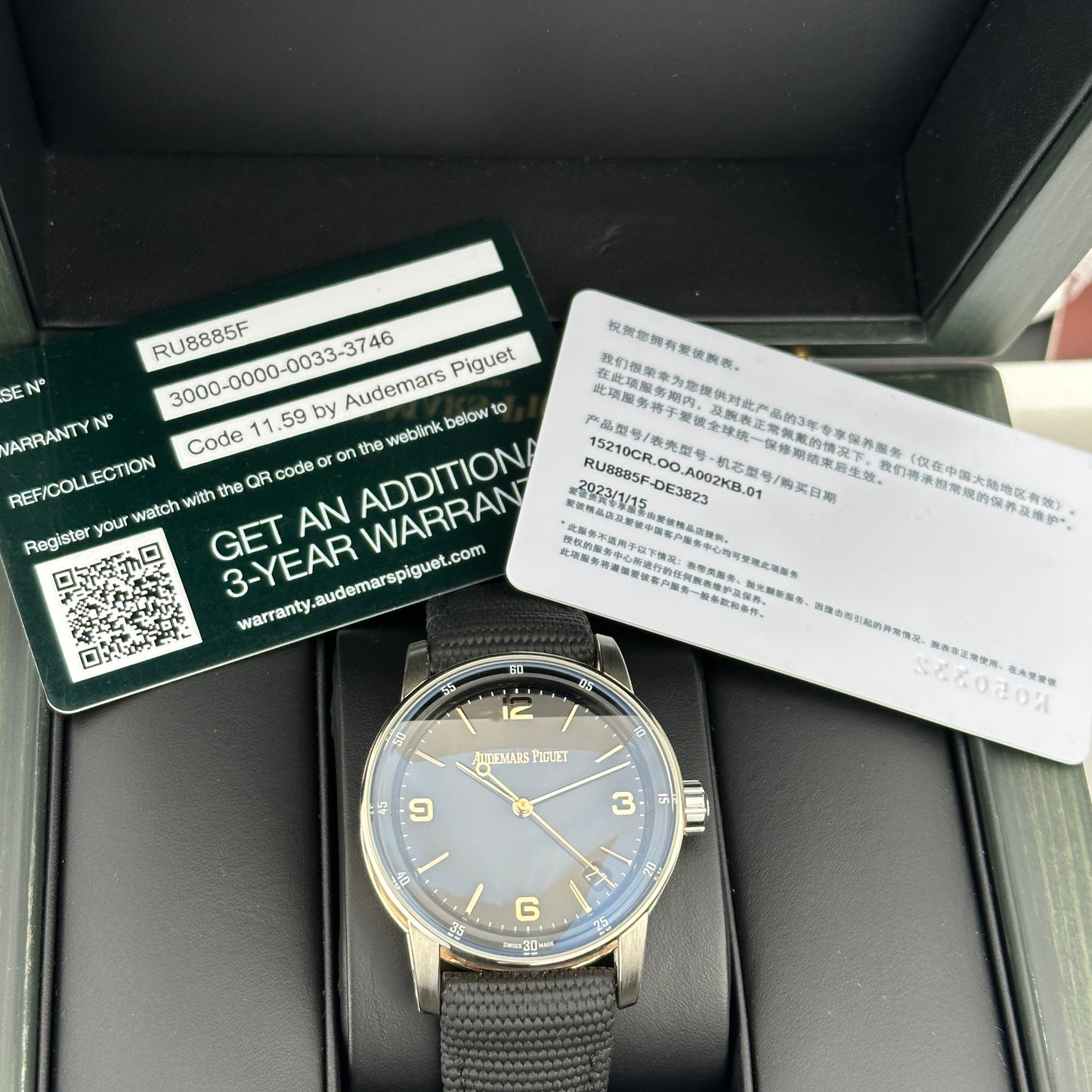 2026 Audemars Piguet Code 11.59 White & Rose Gold | 15210CR.OO.A002KB.01 | Box and Papers