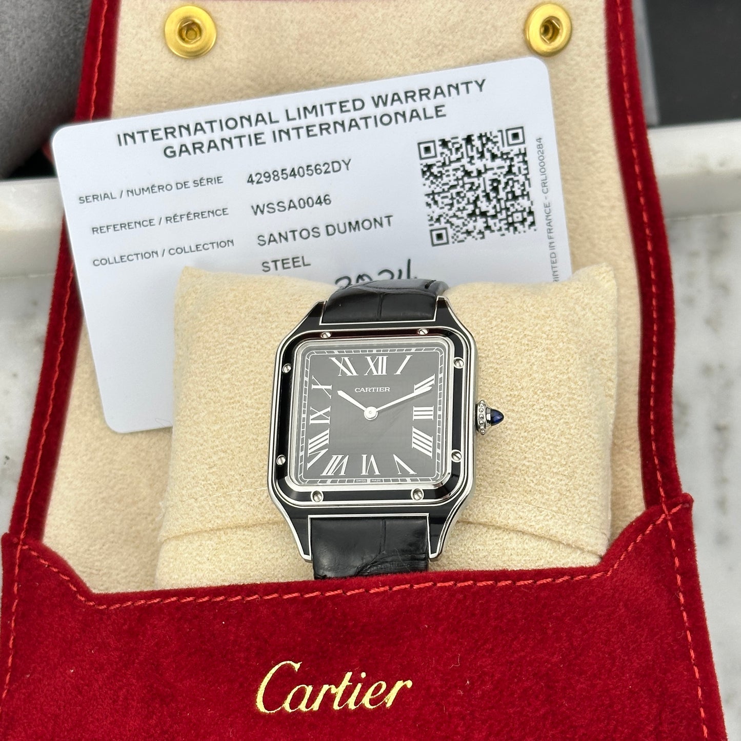 2024 Cartier Santos-Dumont Large | WSSA0046 | Papers