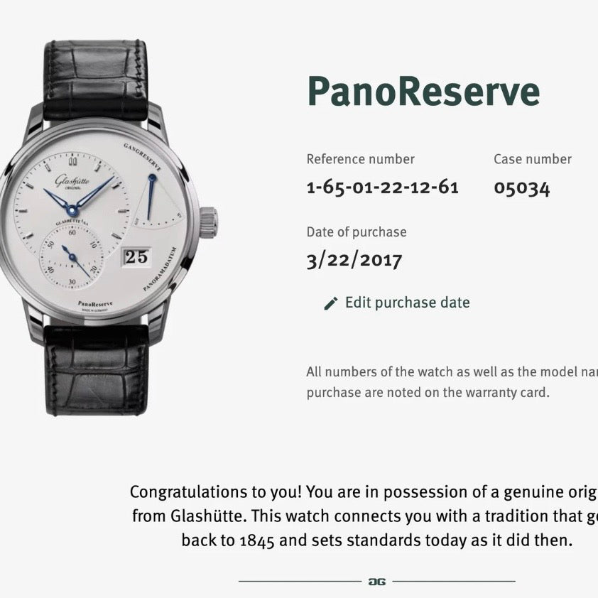 2017 Glashütte Original PanoReserve | 1-65-01-22-12-61 | Full Set
