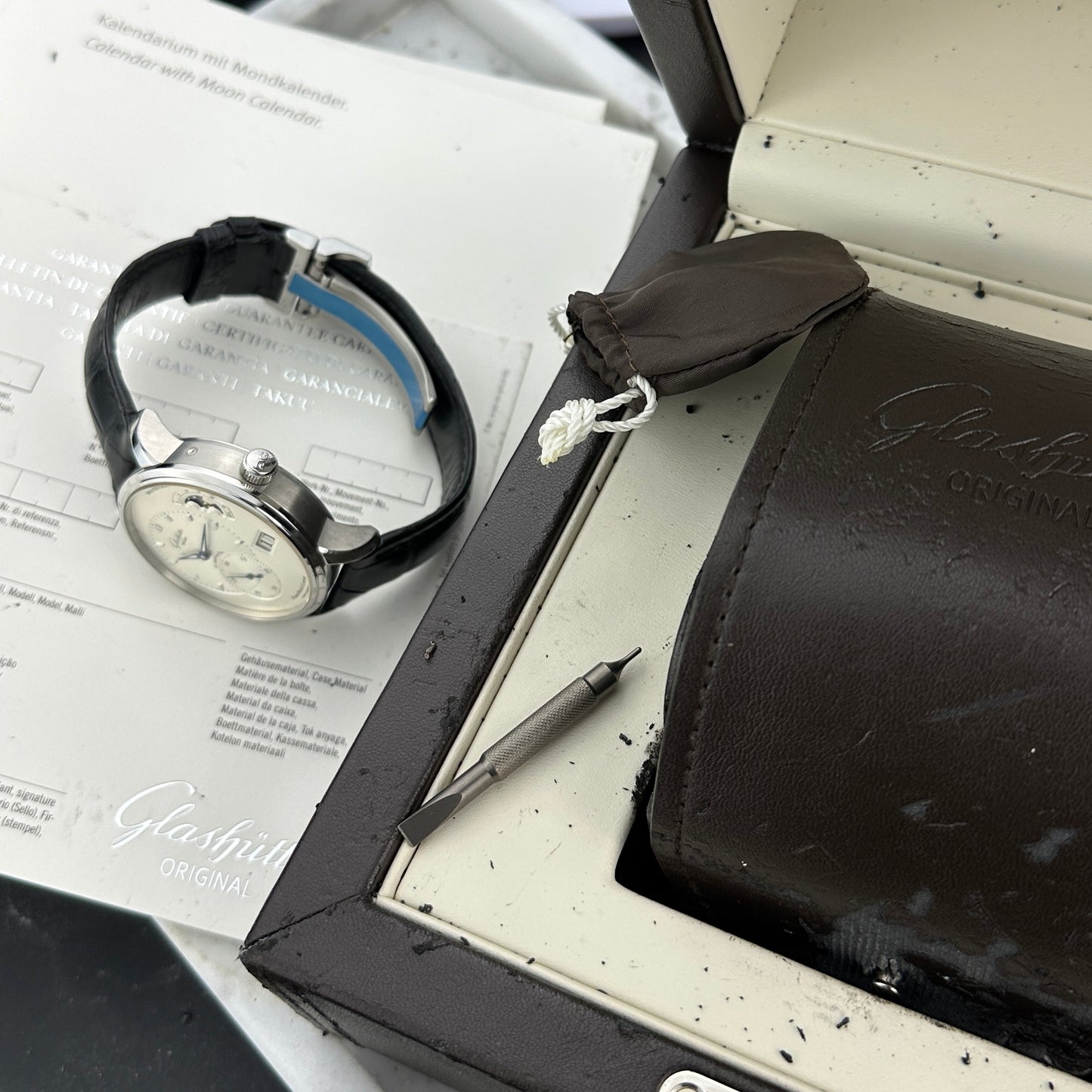 Glashütte Original PanoMaticLunar | 1-90-02-42-32-61 | Box and papers