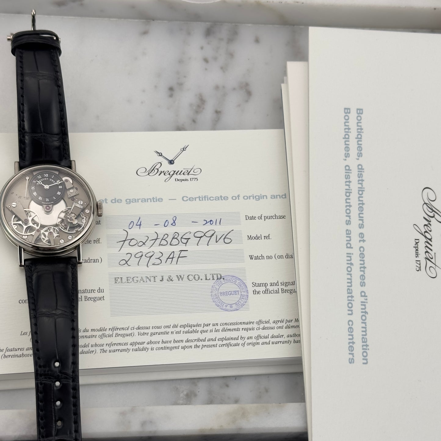 2011 Breguet Tradition White Gold | 7027BB/G9/9V6 | Full Set