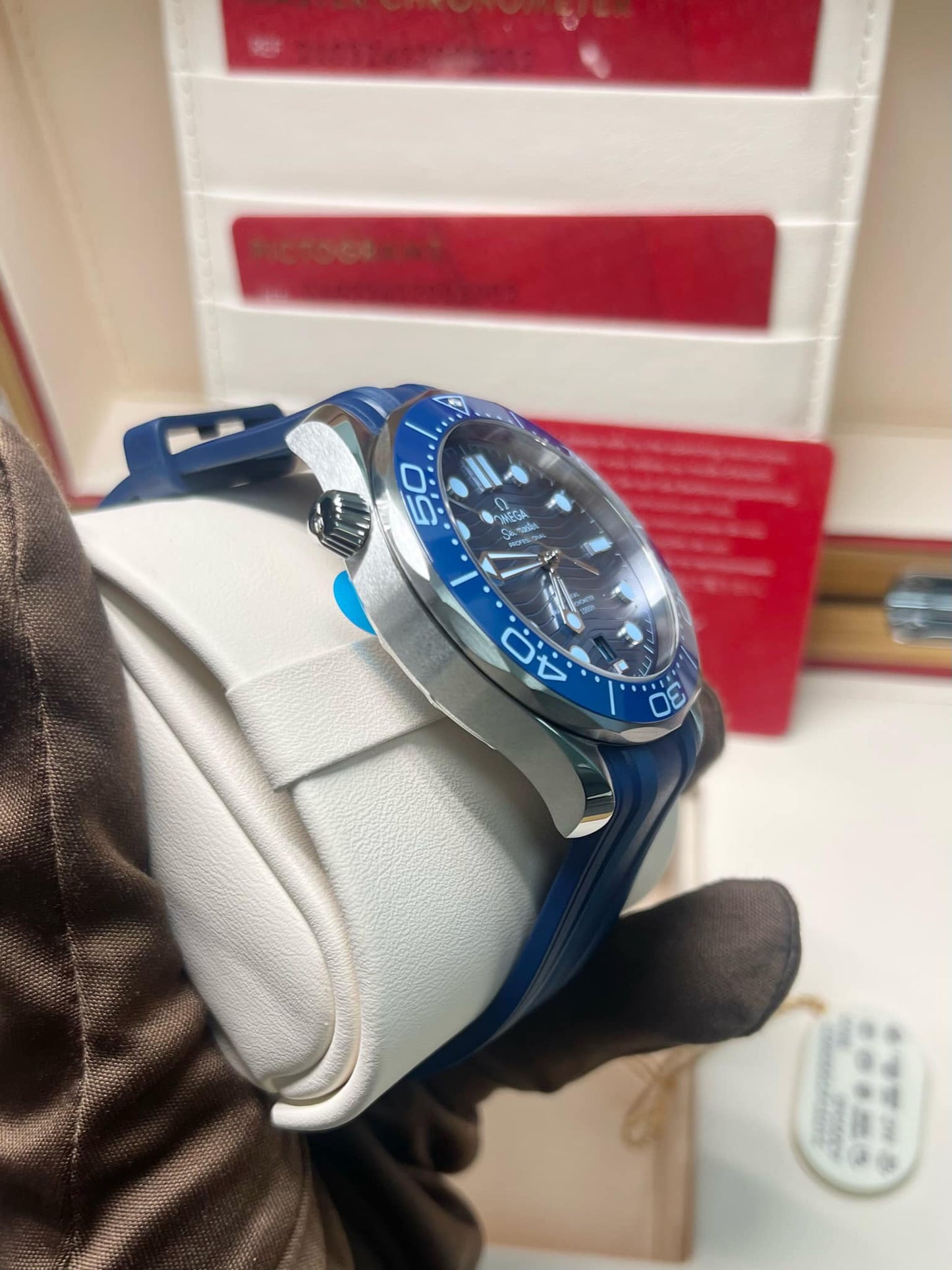 Omega Seamaster 300 Diver Summer Blue Edition 210.32.42.20.03.002, New In Box