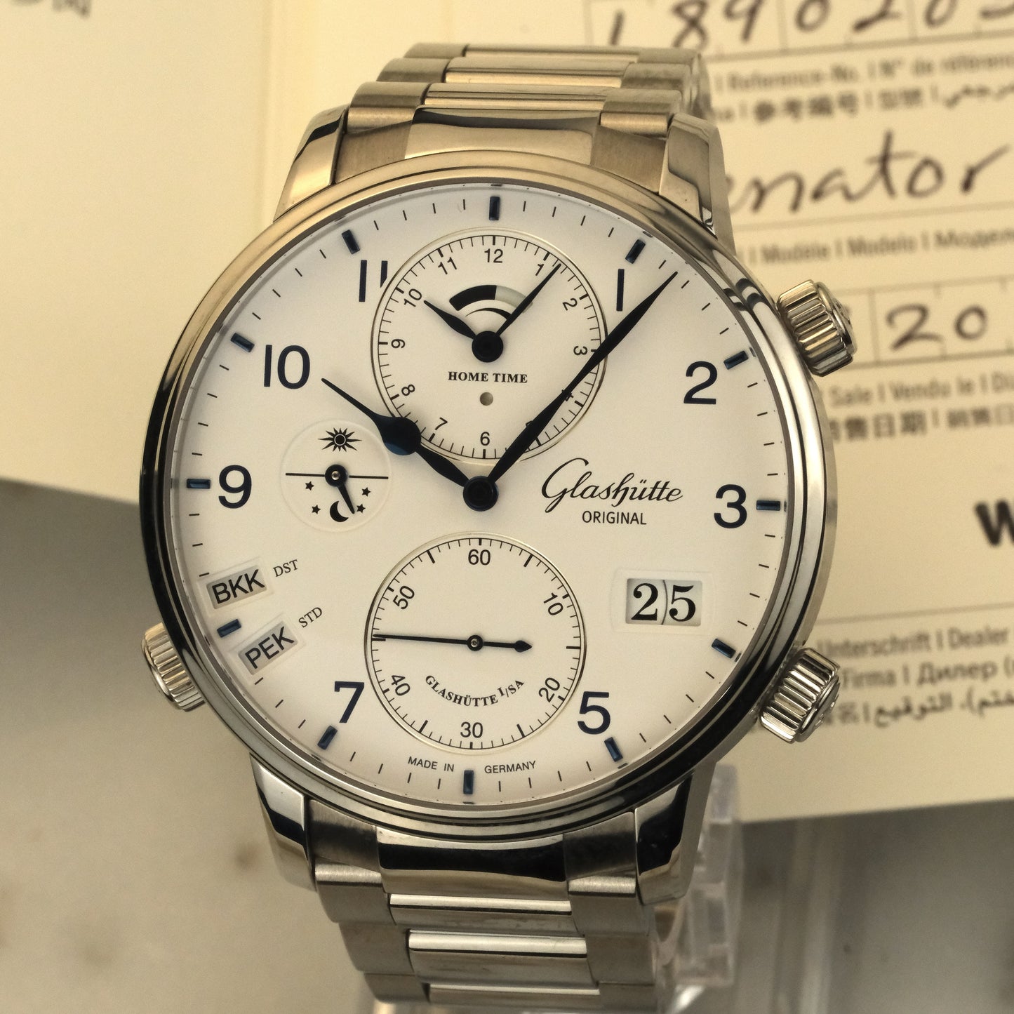 2018 Glashütte Original Senator Cosmopolite Silver | 1-89-02-03-02-61 | Full Set