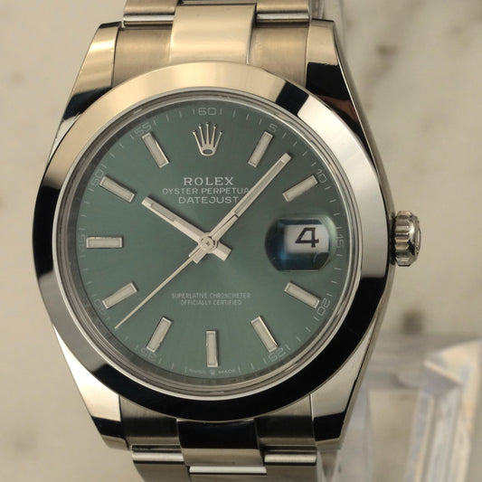 Rolex Datejust 41mm Olive Green Sunburst | 126300