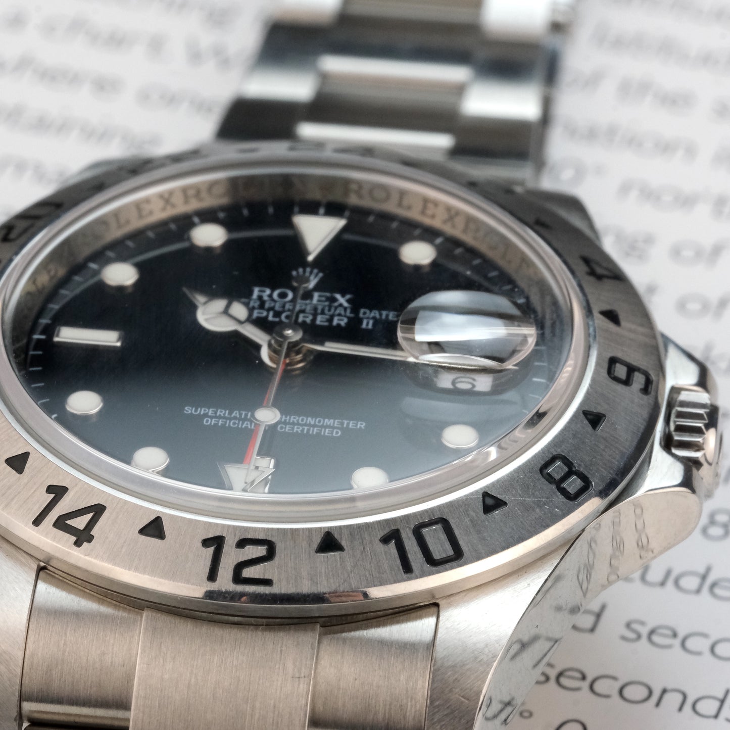 Circa 2007 Rolex Explorer II 16570, Cal 3186