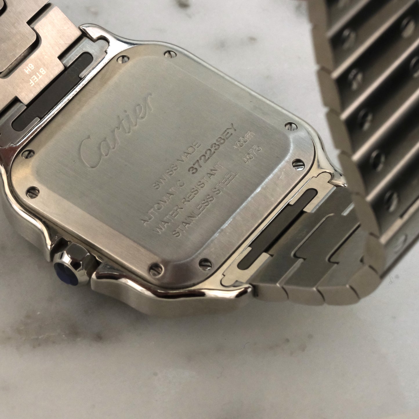 Cartier Santos Medium Blue Dial | WSSA0063 | Full Set