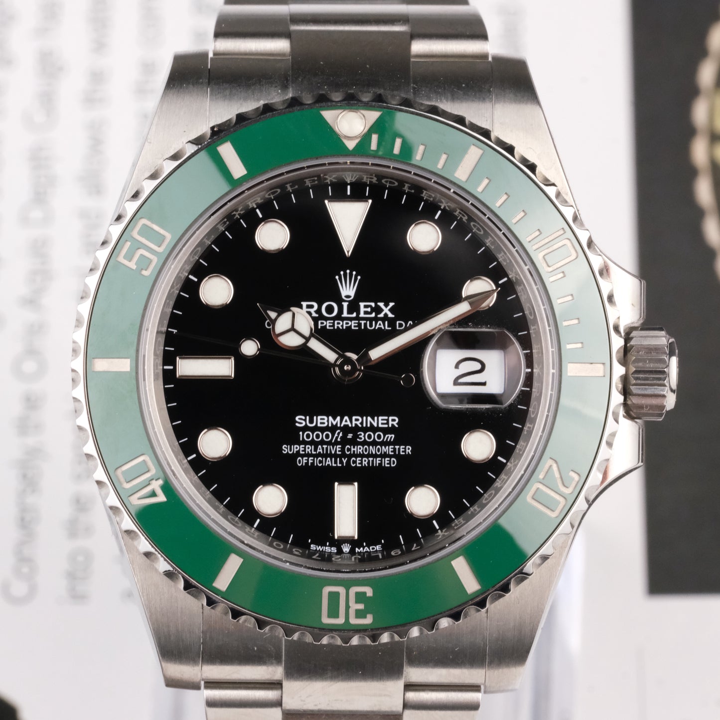 2021 Rolex Submariner 126610LV "Starbucks" full kit