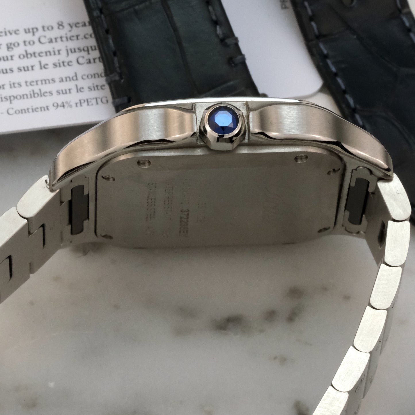 Cartier Santos Medium Blue Dial | WSSA0063 | Full Set