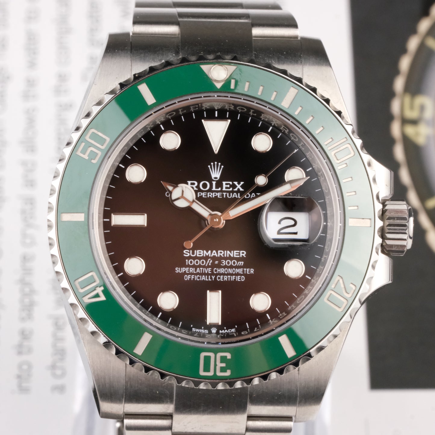 2021 Rolex Submariner 126610LV "Starbucks" full kit