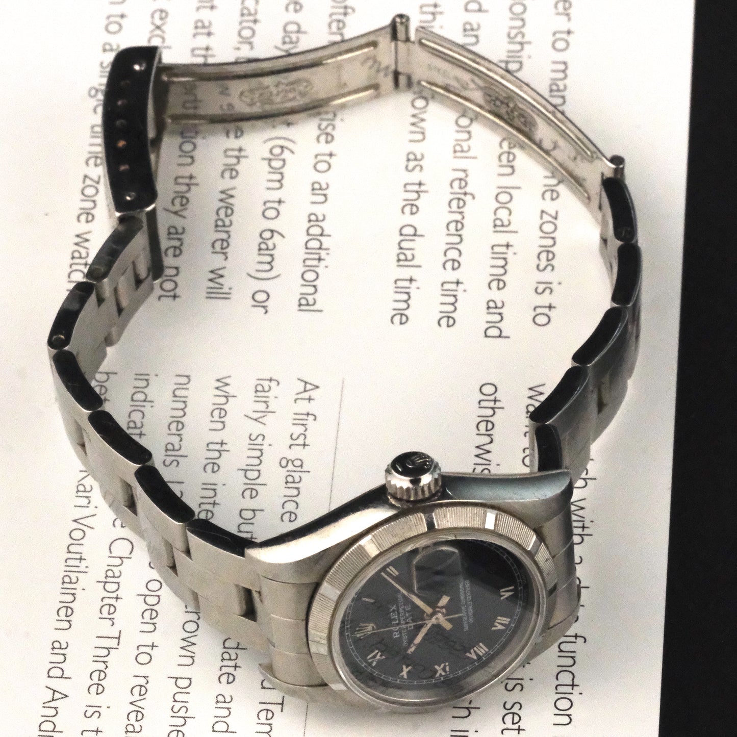 1997 Rolex Lady Datejust 69190 Blue Roman Dial with Papers