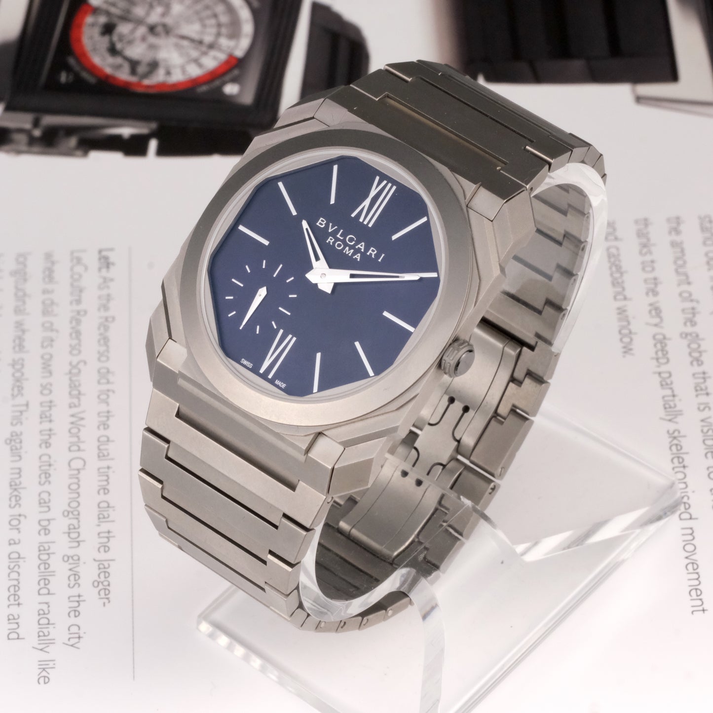 2023 Bulgari Octo Finissimo Midnight Blue Titanium 103766, Limited Edition one of 30, Full Kit