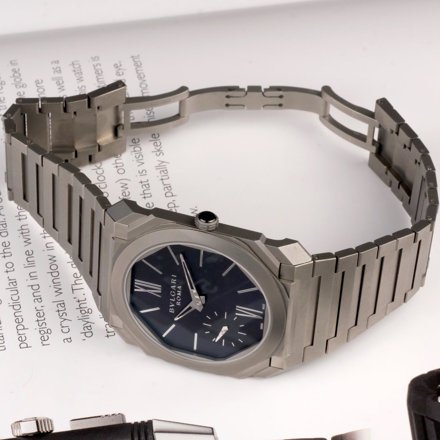 2023 Bulgari Octo Finissimo Midnight Blue Titanium 103766, Limited Edition one of 30, Full Kit