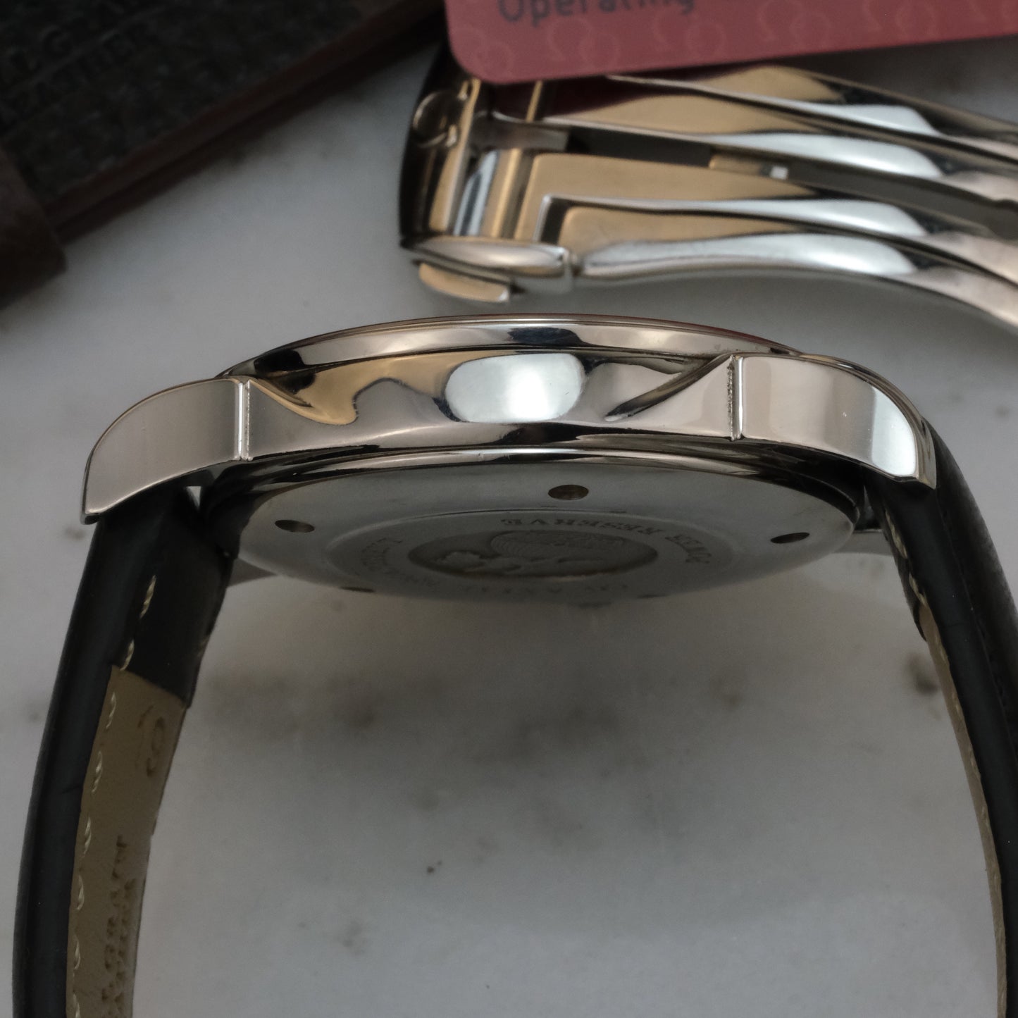 2013 Omega Deville Coaxial Power Reserve, 4832.31.32 with papers, tag, extra straps