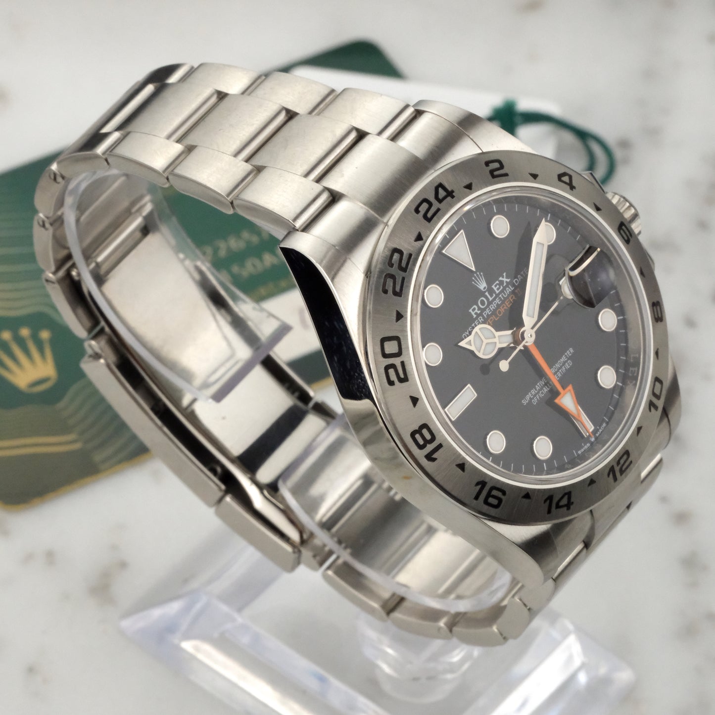 2023 Rolex Explorer II Black Dial | 226570 | Card + Tag