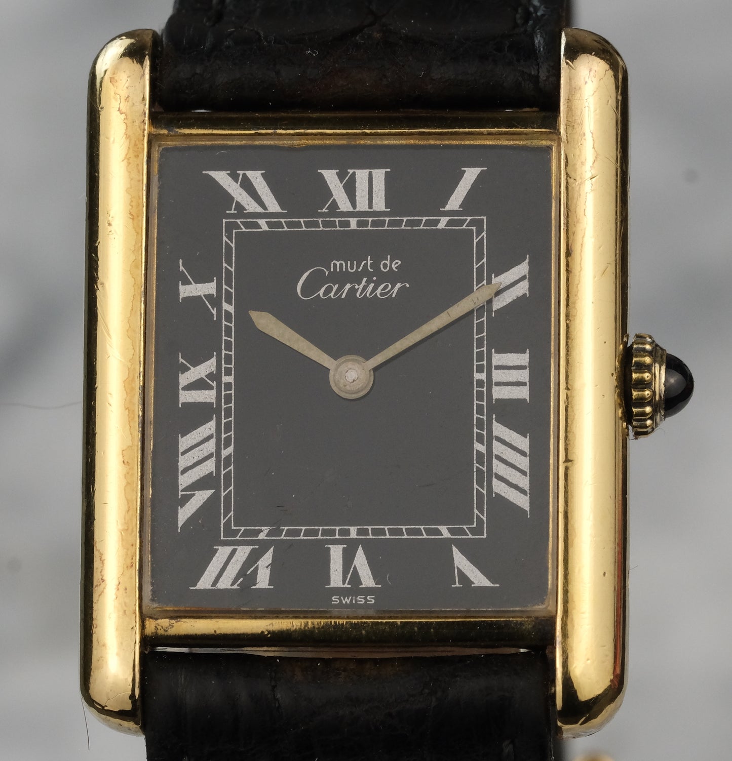 Vintage Cartier Tank Must Tuxedo Dial