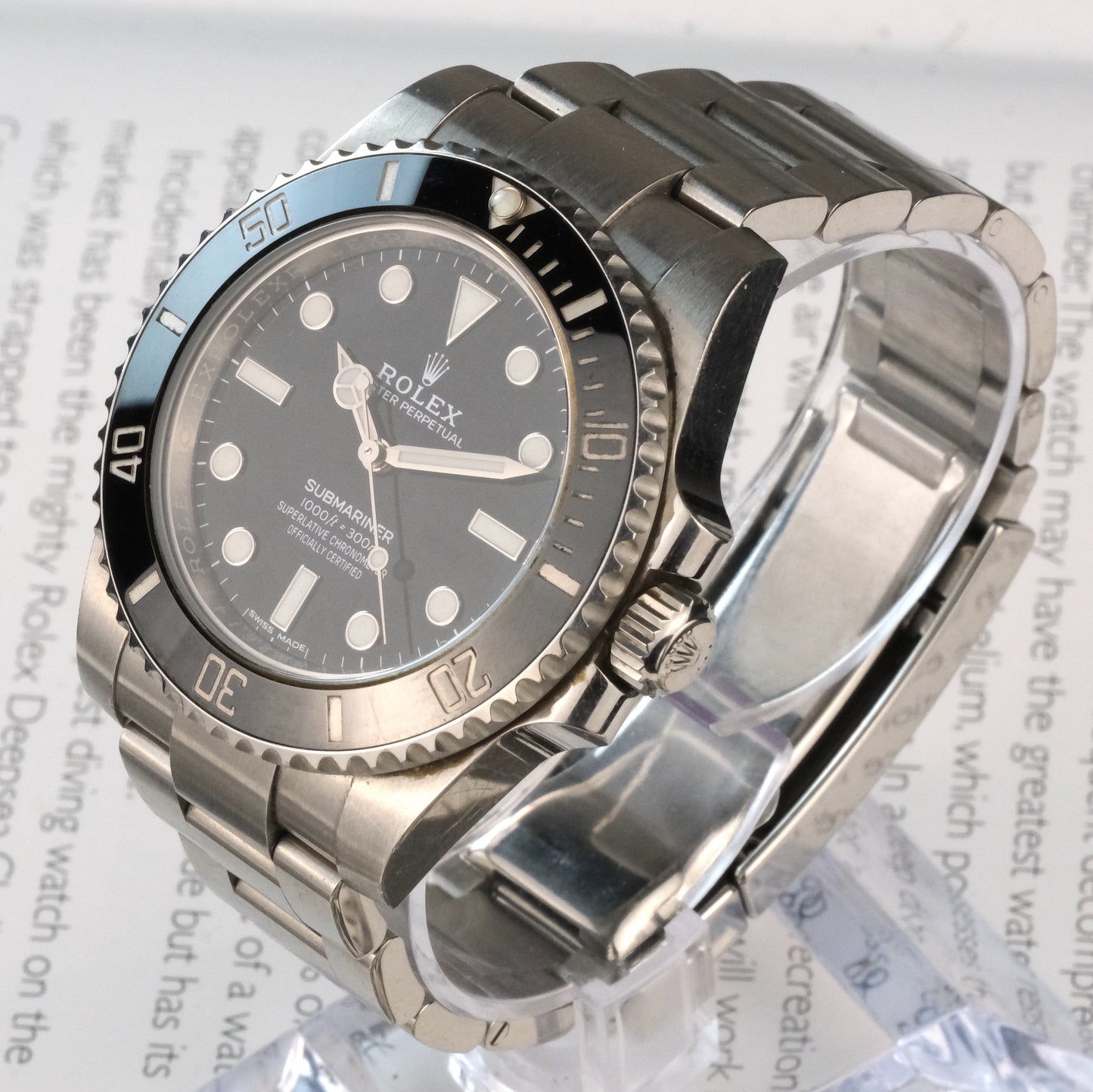 2018 Rolex 114060 Submariner with card