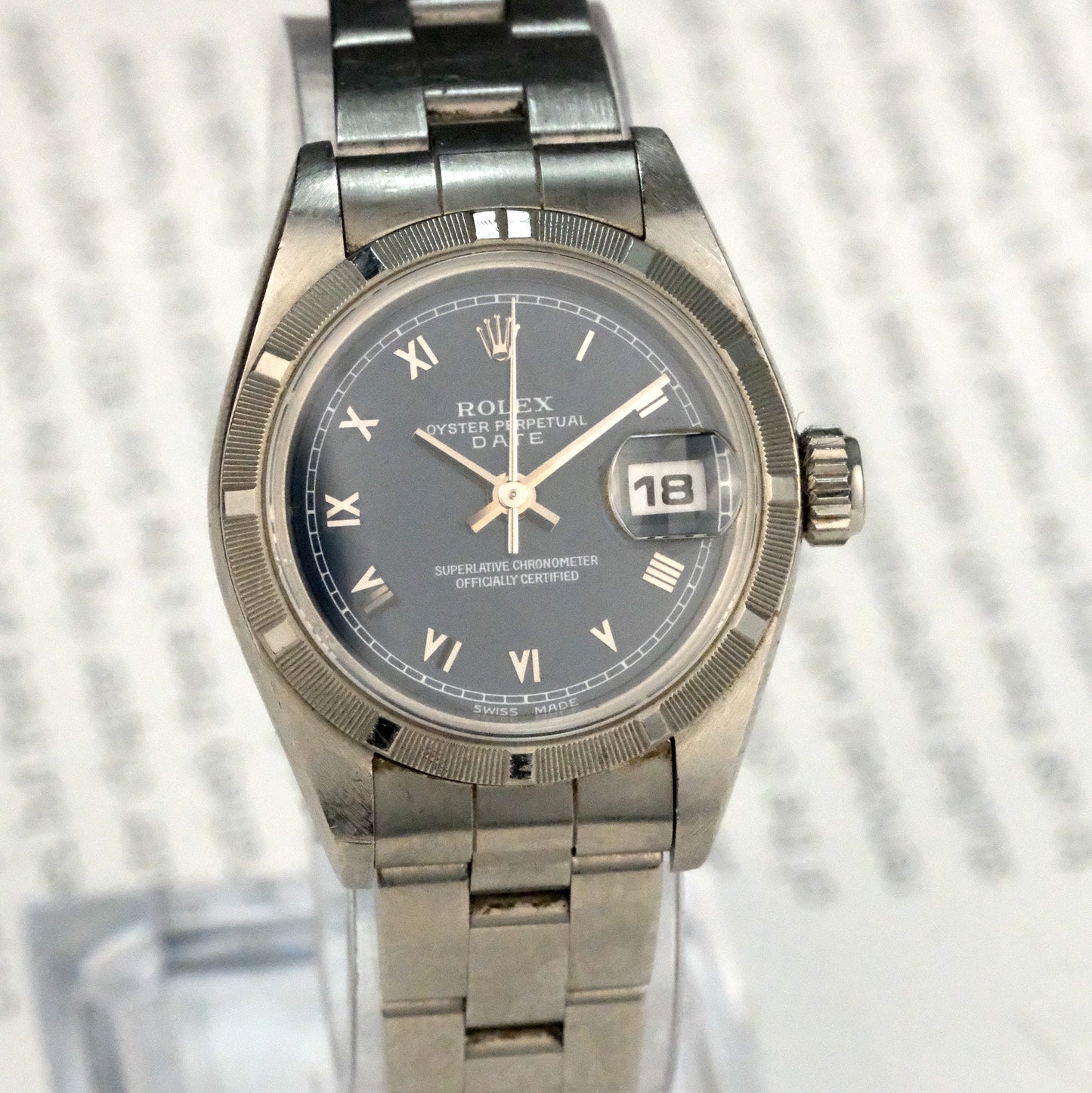 1997 Rolex Lady Datejust 69190 Blue Roman Dial with Papers