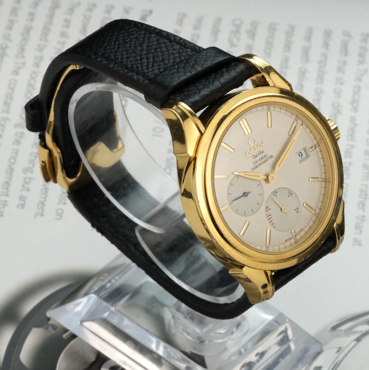 2010 Omega Deville Coaxial Power Reserve, Yellow Gold, 4532.31.31. Full set.