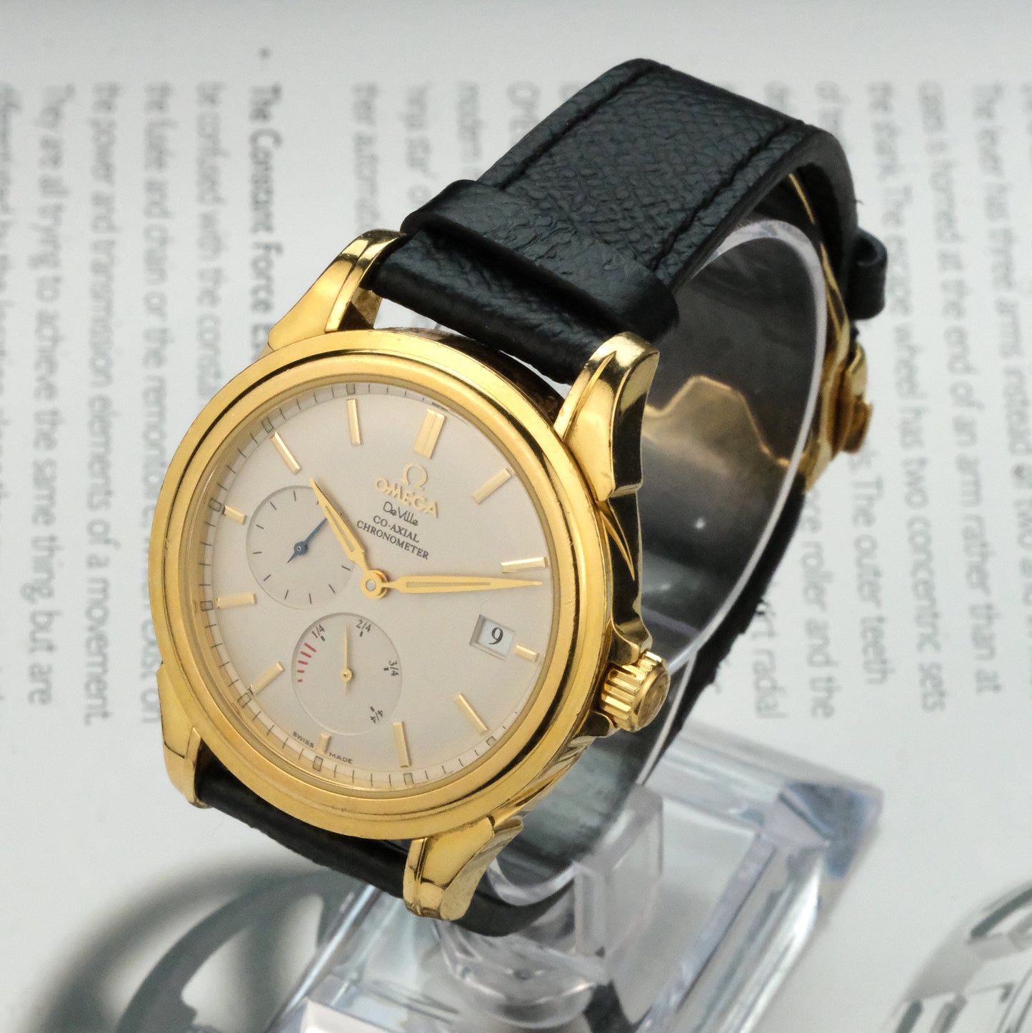 2010 Omega Deville Coaxial Power Reserve, Yellow Gold, 4532.31.31. Full set.