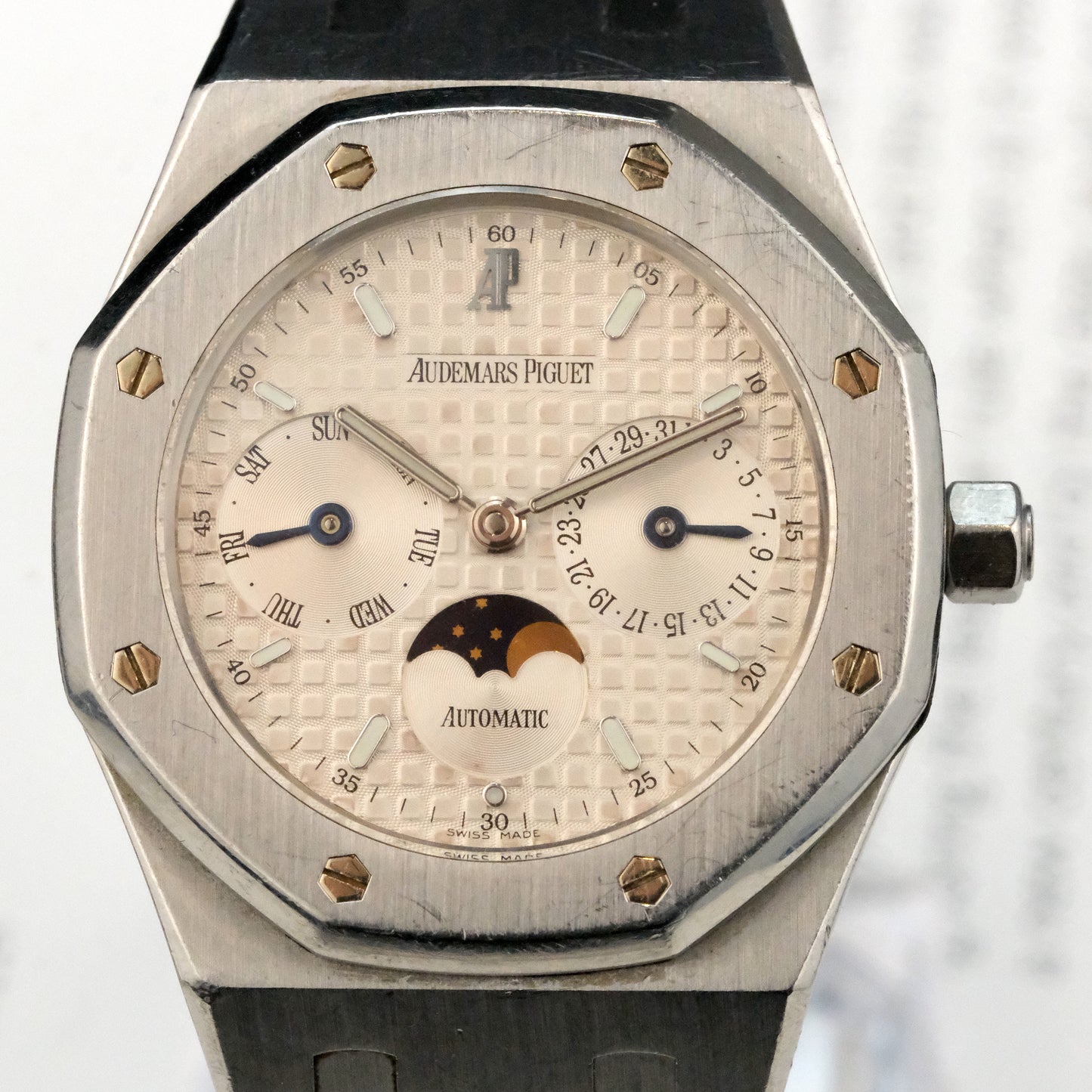 Circa 1998 Audemars Piguet Royal Oak Day-Date Moonphase 25594ST