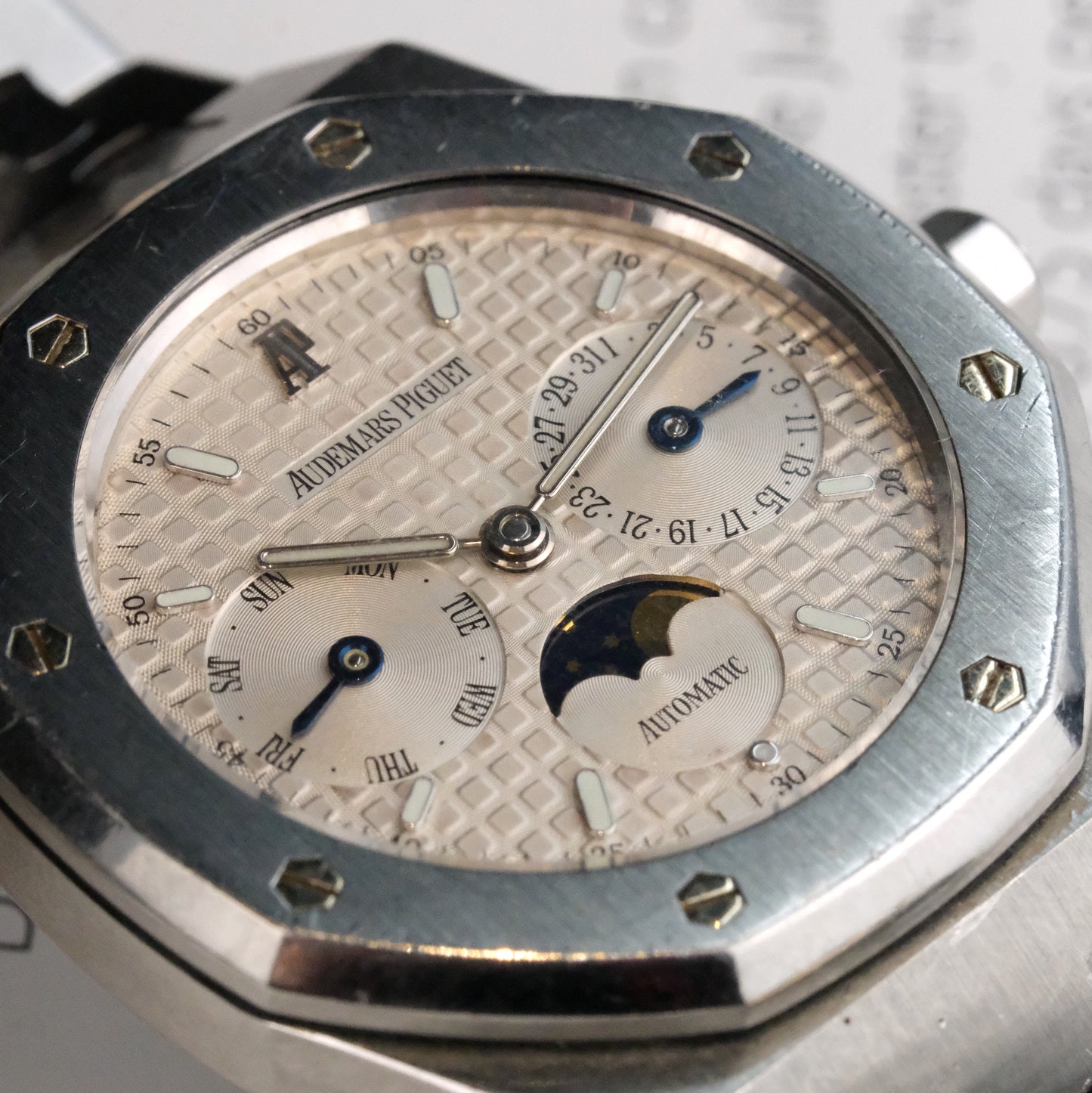 Circa 1998 Audemars Piguet Royal Oak Day-Date Moonphase 25594ST