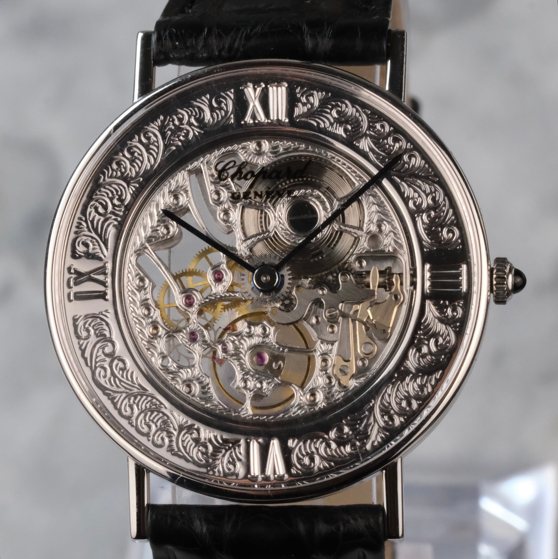 Chopard White Gold Skeleton with Original Buckle, 2024 Chopard