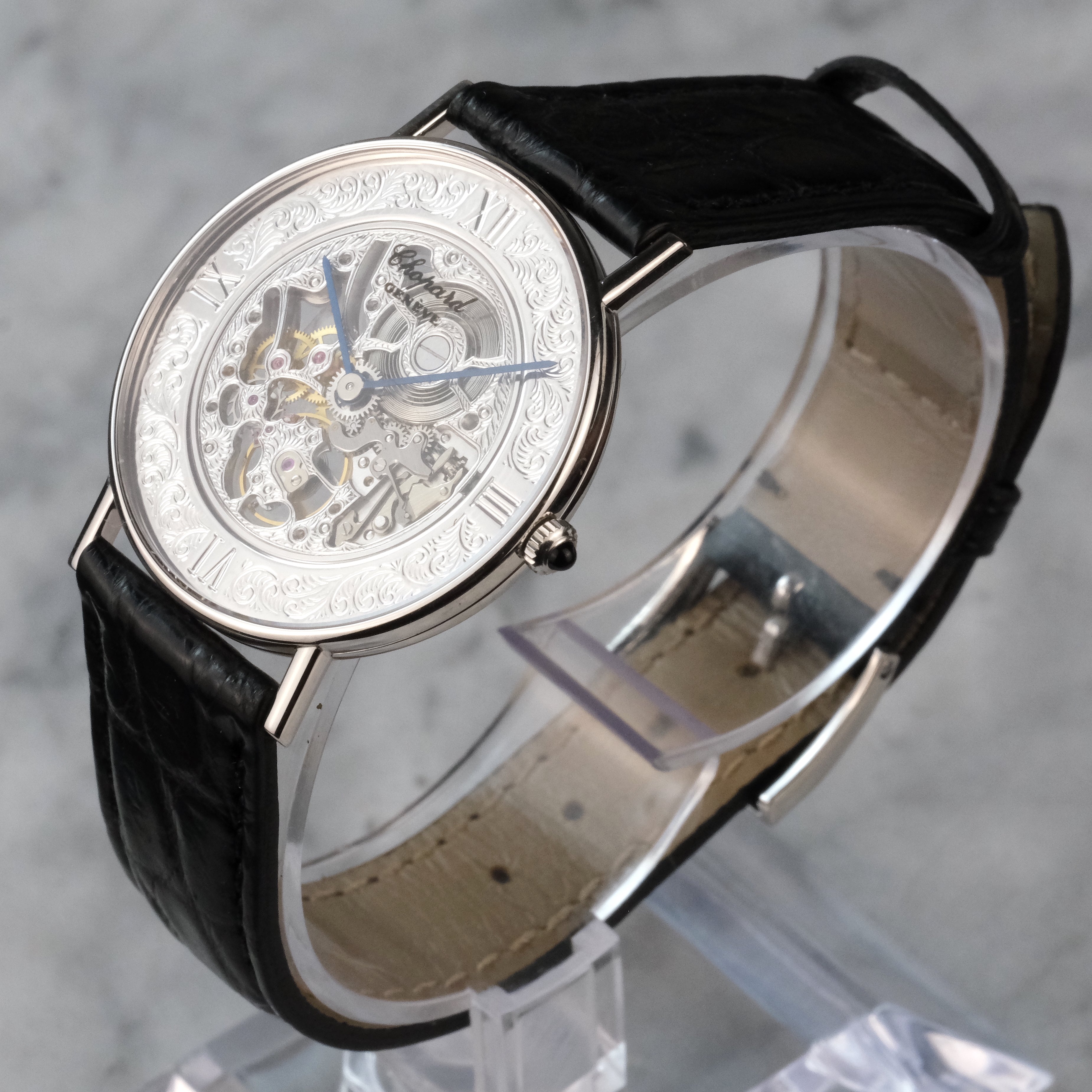 Chopard White Gold Skeleton with Original Buckle, 2024