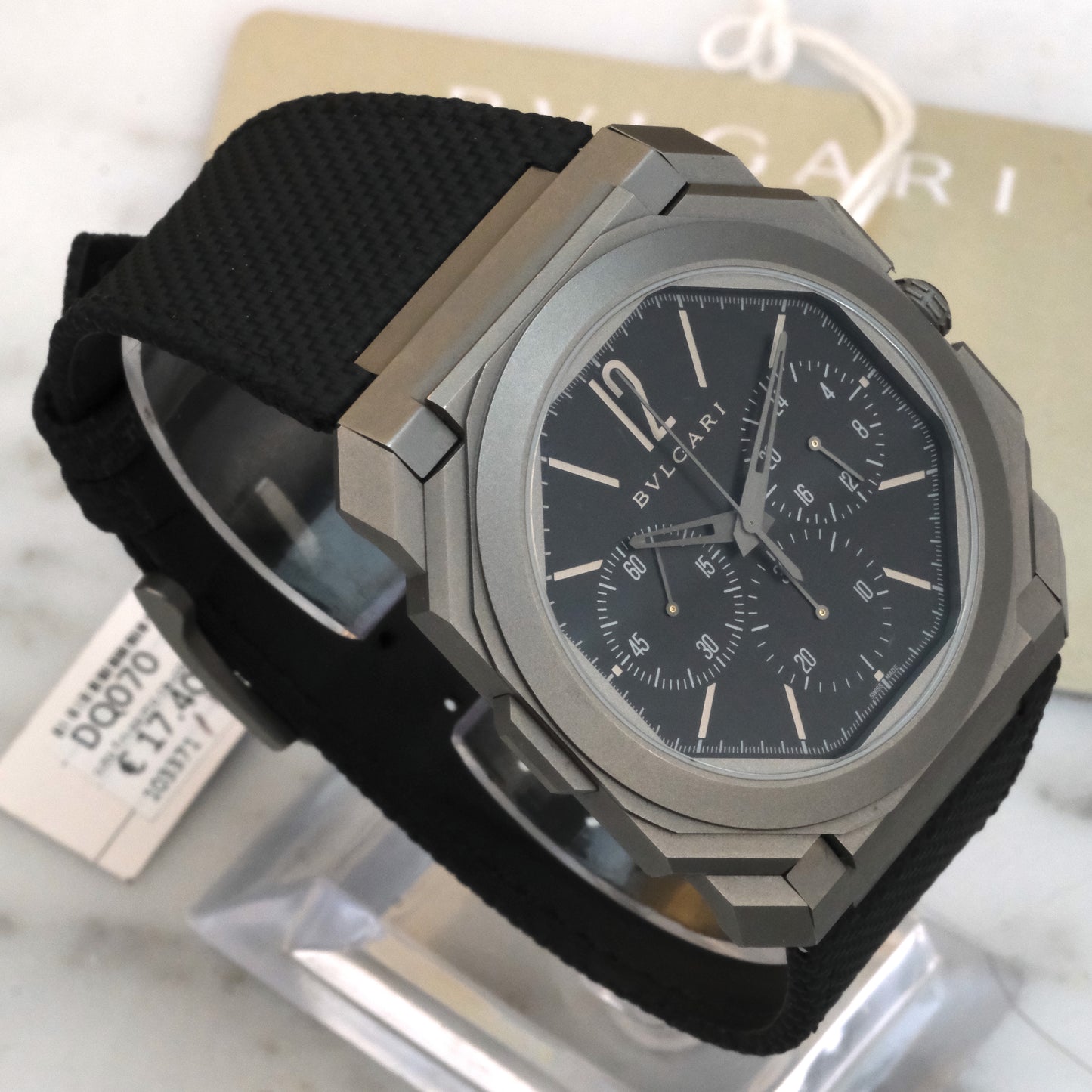 2022 Bulgari Octo Finissimo Chronograph GMT 103371 Full Kit