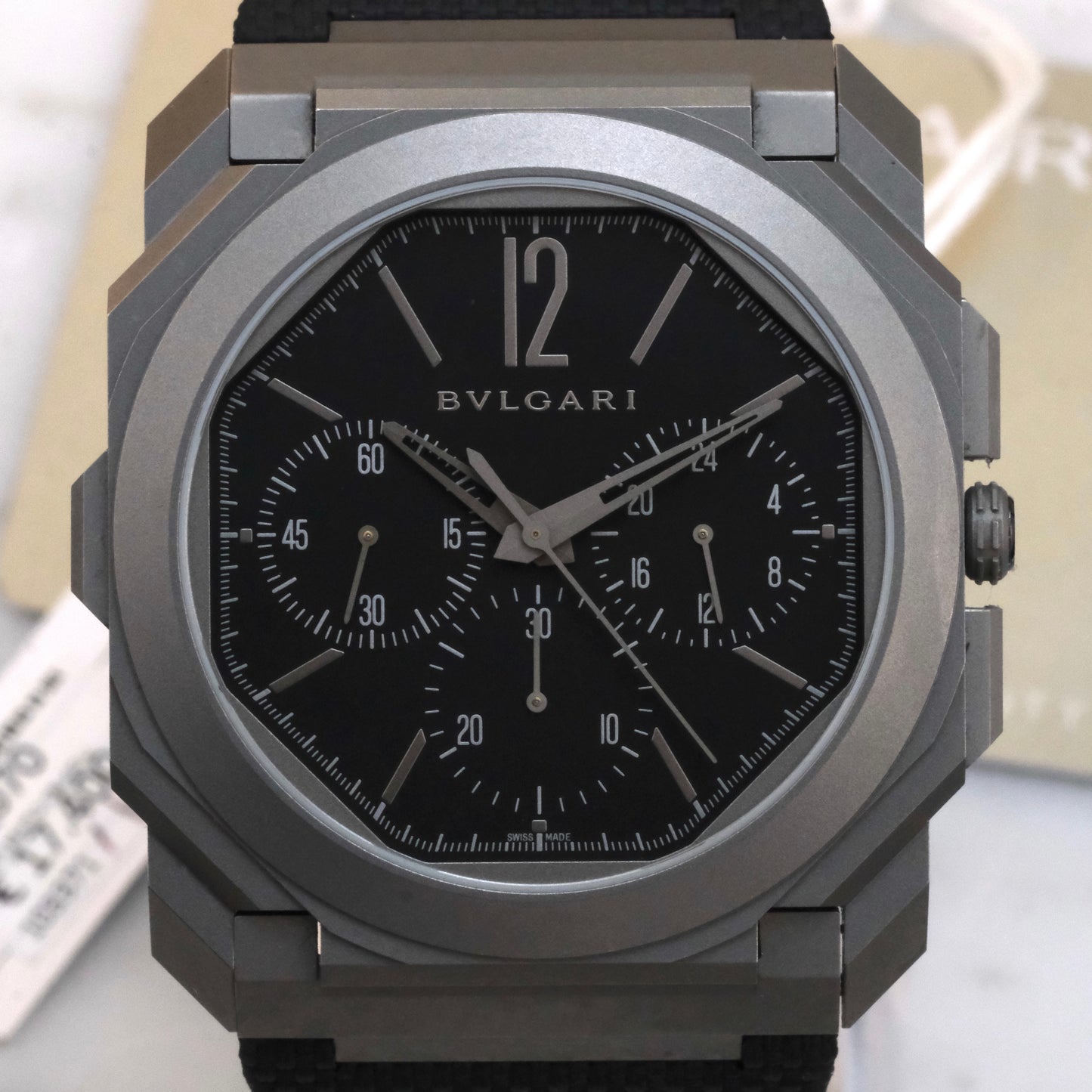 2022 Bulgari Octo Finissimo Chronograph GMT 103371 Full Kit