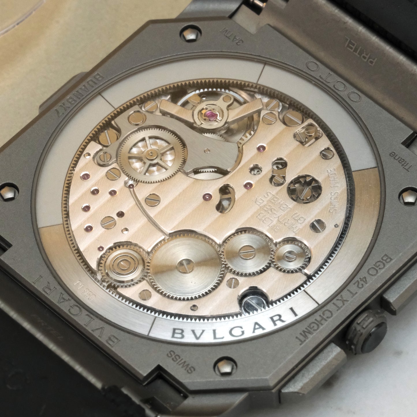 2022 Bulgari Octo Finissimo Chronograph GMT 103371 Full Kit