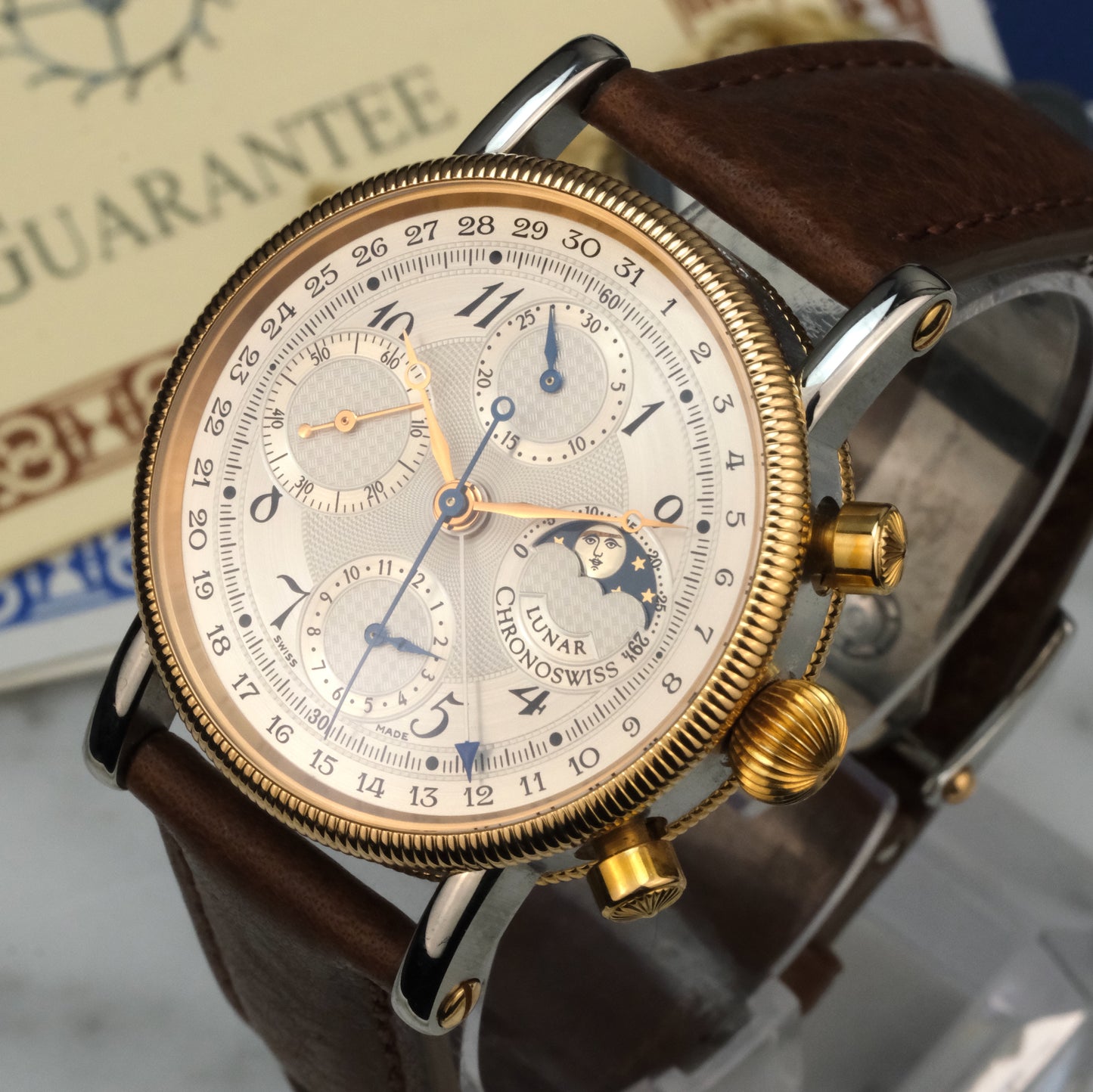 Chronoswiss Lunar Chronograph CH7522R, Full Set, Open date