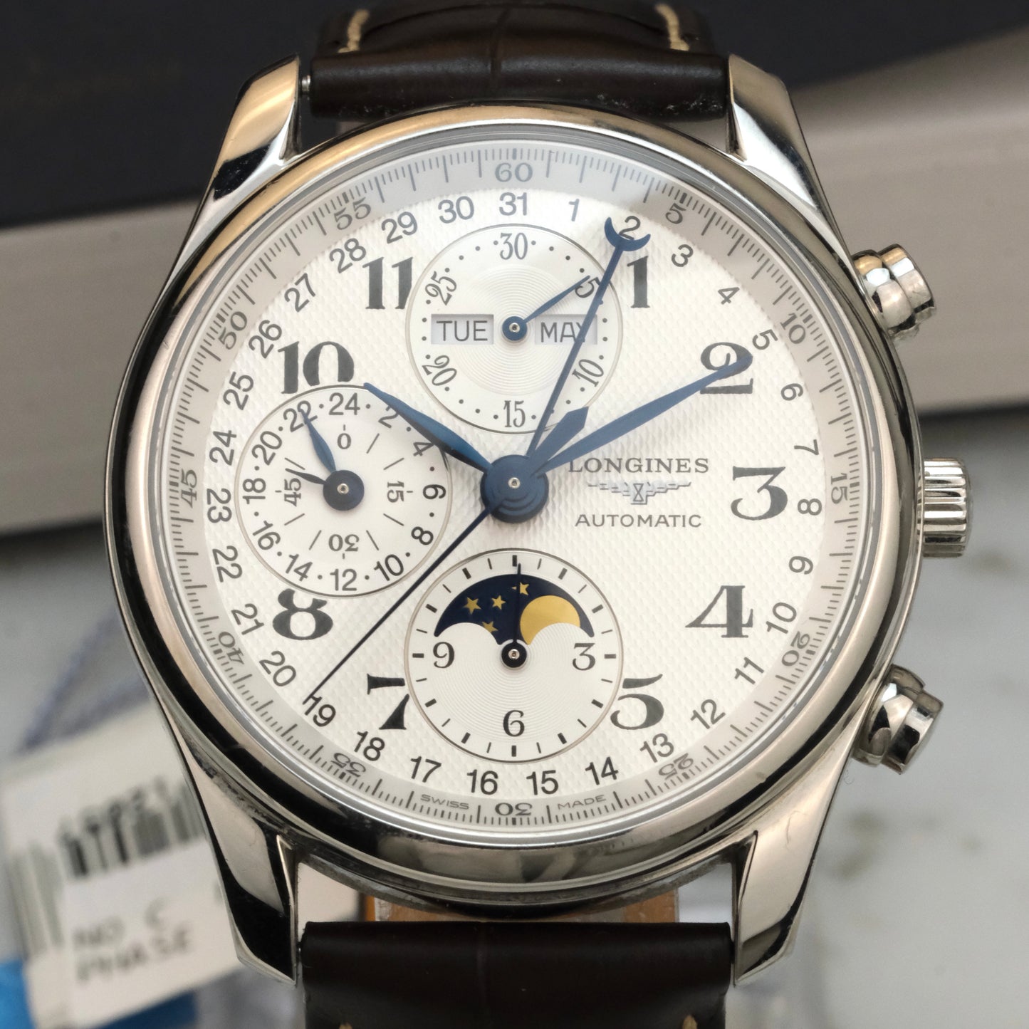 Longines Master Moonphase Chronograph L2.673.4, Full Set